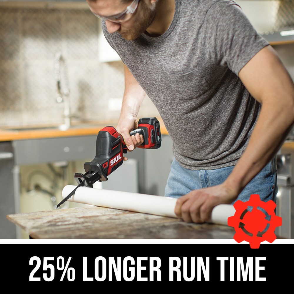 slide 3 of 6, SKIL PWR CORE 12 12-volt 2.0 -Amp Variable Speed Brushless Cordless Reciprocating Saw ( Battery Included ), 1 ct