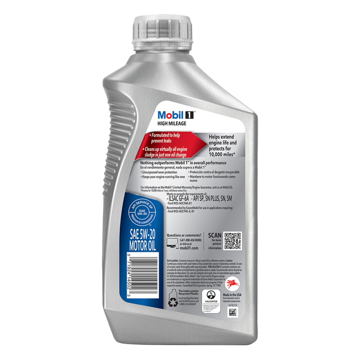 slide 3 of 3, Mobil 1 Mobil 1 High Mile Synthetic 5W20 Motor Oil 32 Oz, 1 ct