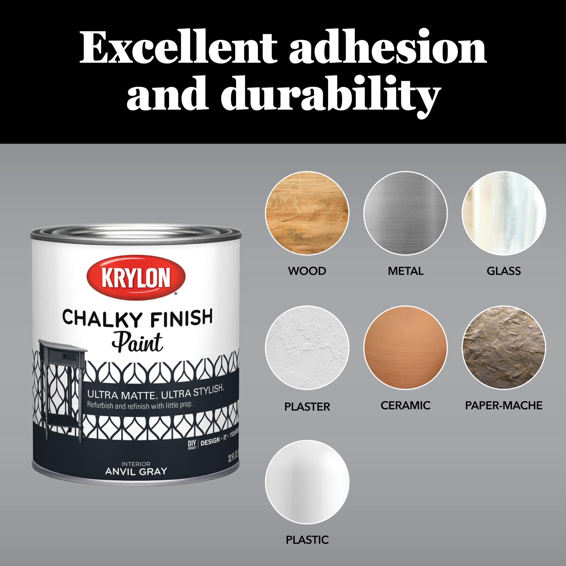 slide 6 of 6, Krylon Chalky Finish Sealing Clear Wax ( 16 -fl oz ), 1 ct