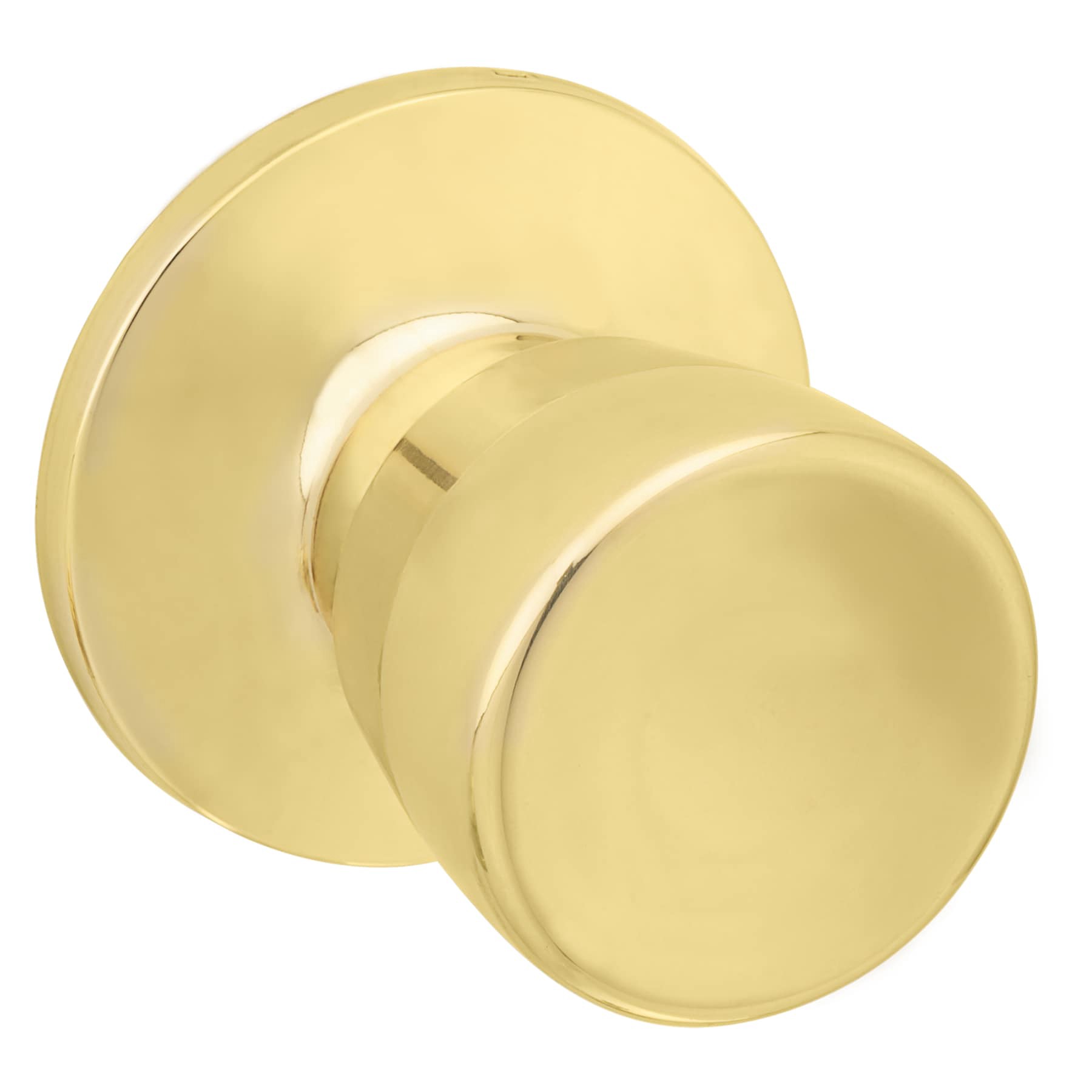 slide 1 of 6, RELIABILT Gallo Polished Brass Interior or Hall/Closet Passage Door Knob, 1 ct