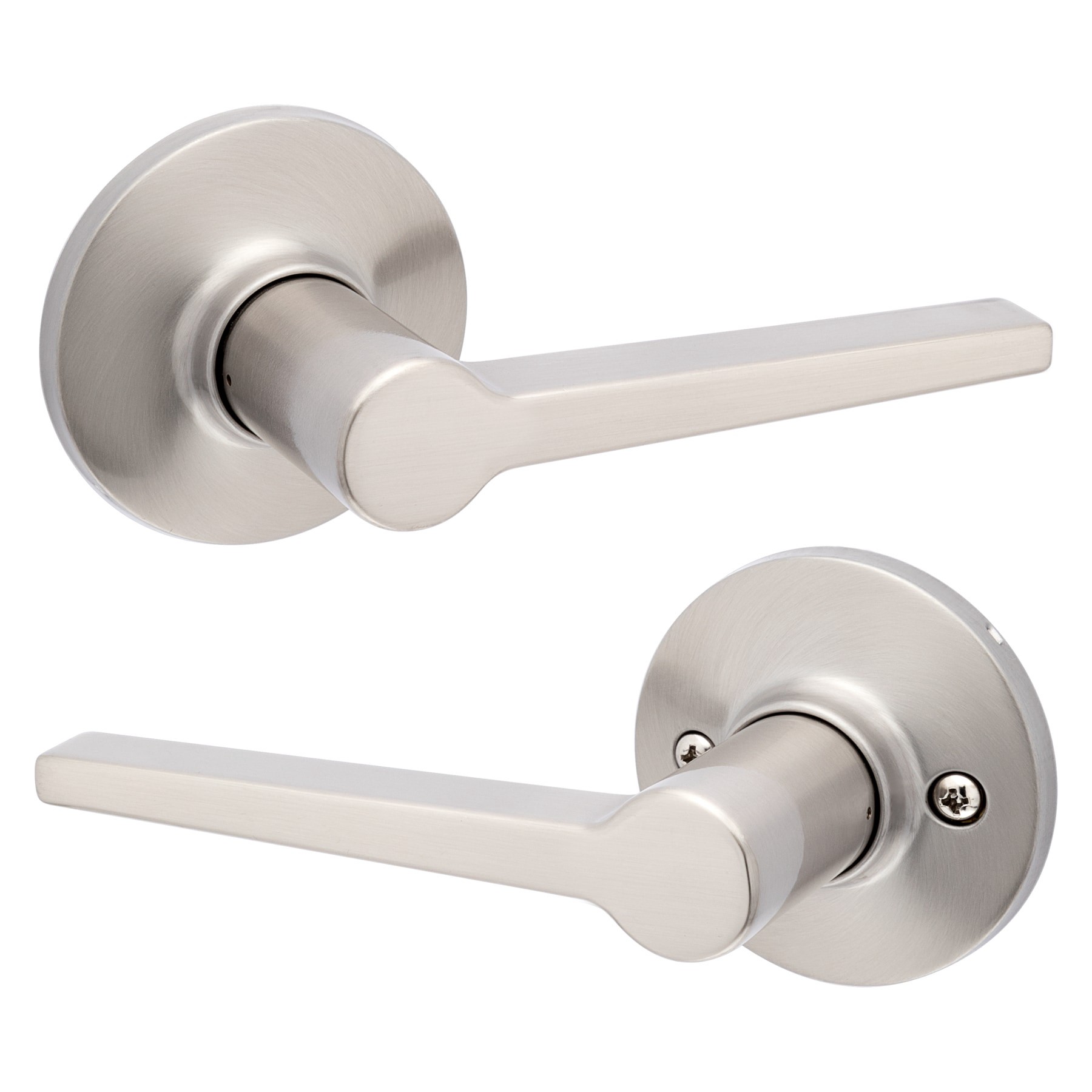 slide 3 of 6, RELIABILT Dallas Satin Nickel Interior or Hall/Closet Passage Door Handle, 1 ct