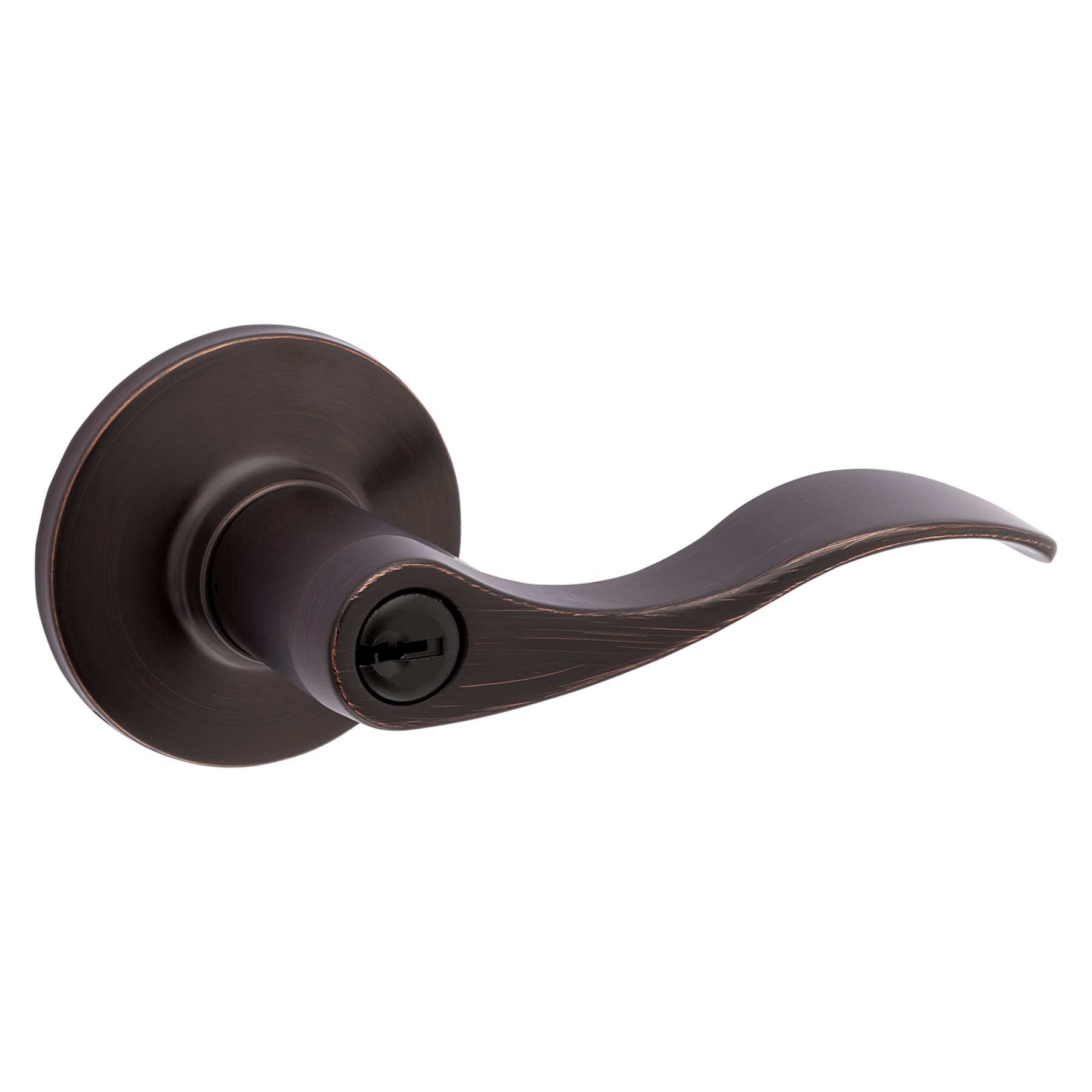 slide 1 of 6, RELIABILT Olivia Antique Bronze Exterior Keyed Entry Door Handle, 1 ct