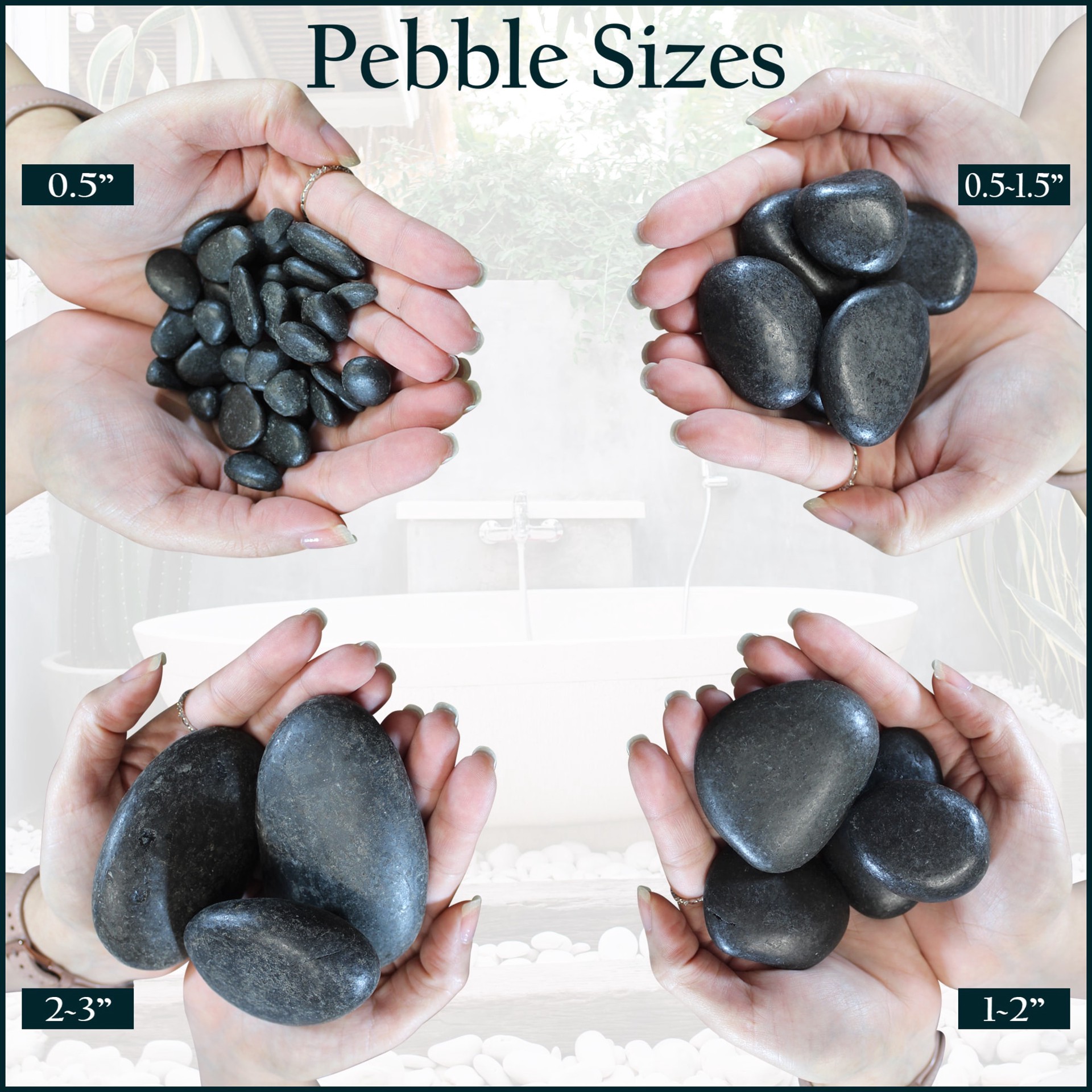 slide 6 of 6, The Gravel Company Decorative landscape gravel 0.4 cu ft Black Gravel (Less than 0.5-in), 1 ct