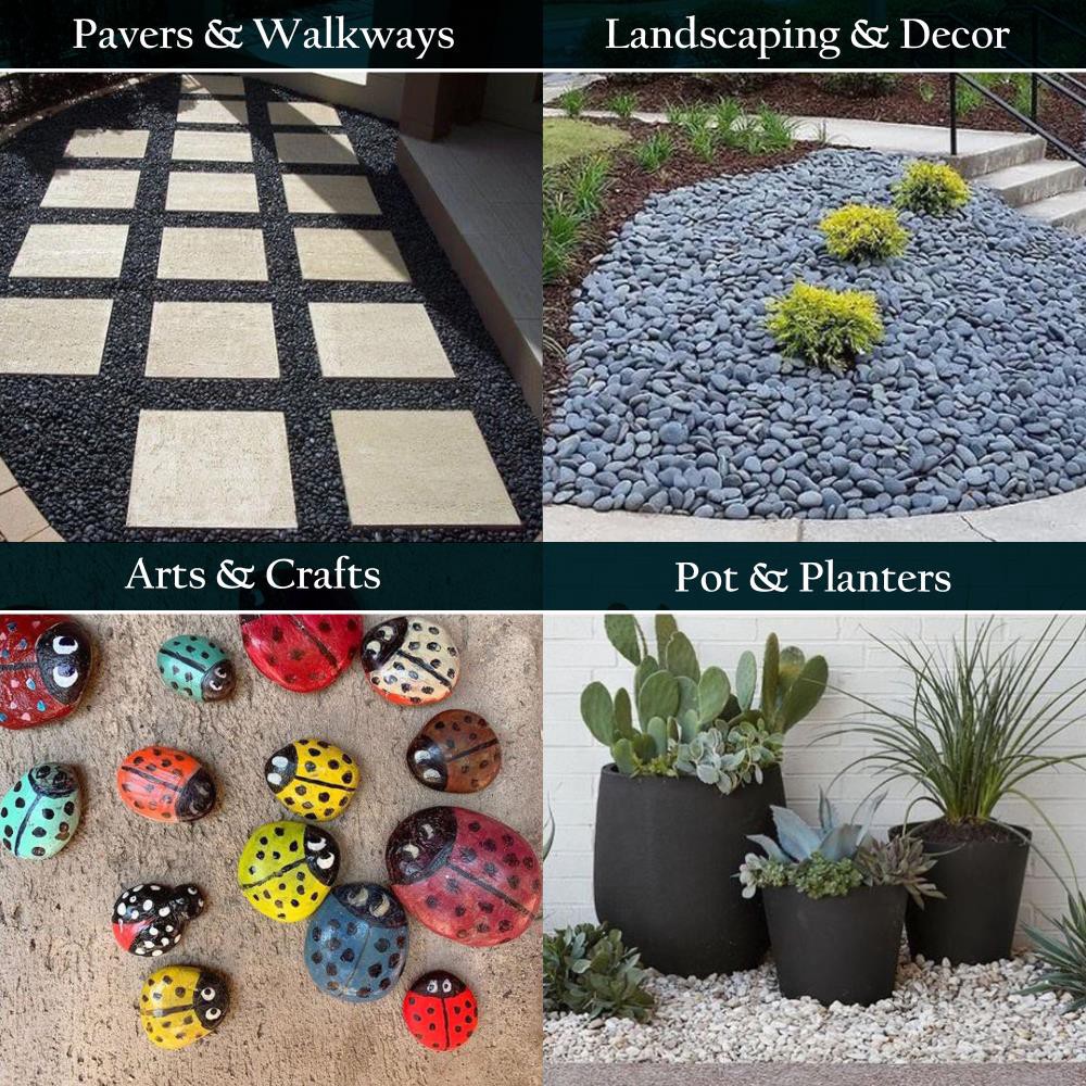 slide 4 of 6, The Gravel Company Decorative landscape gravel 0.4 cu ft Black Gravel (Less than 0.5-in), 1 ct