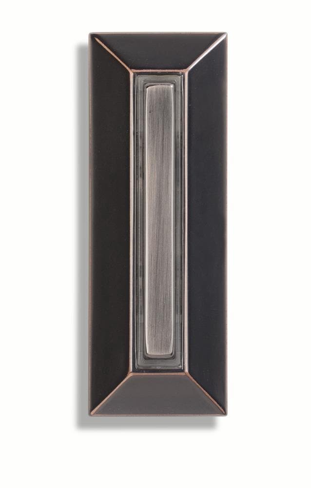slide 1 of 1, Style Selections Wired Lighted OIl Rubbed Bronze Doorbell Button, 1 ct