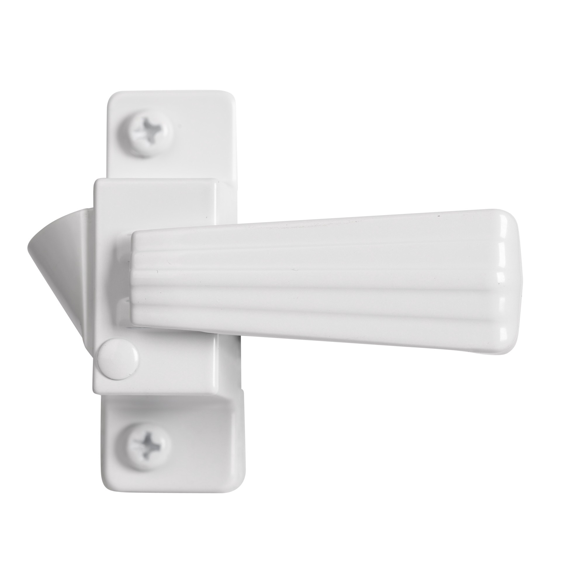 slide 5 of 6, WRIGHT PRODUCTS Gloss White Lockable Screen/Storm door Replacement Handleset, 1 ct
