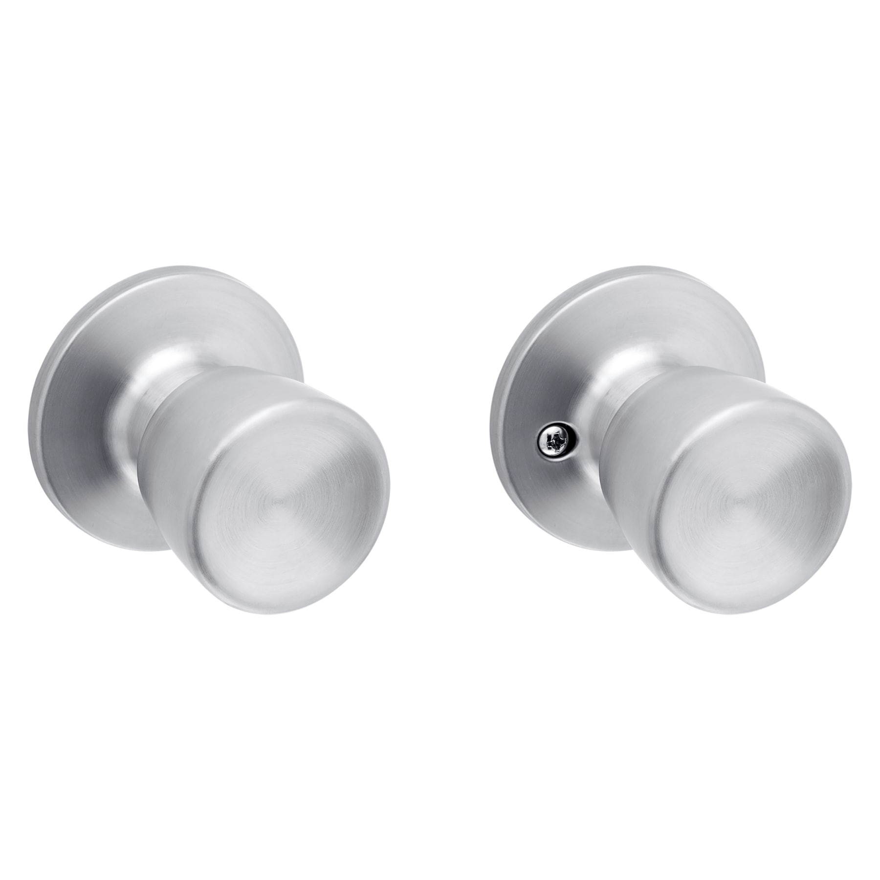 slide 3 of 6, RELIABILT Gallo Stainless Steel Interior or Hall/Closet Passage Door Knob, 1 ct