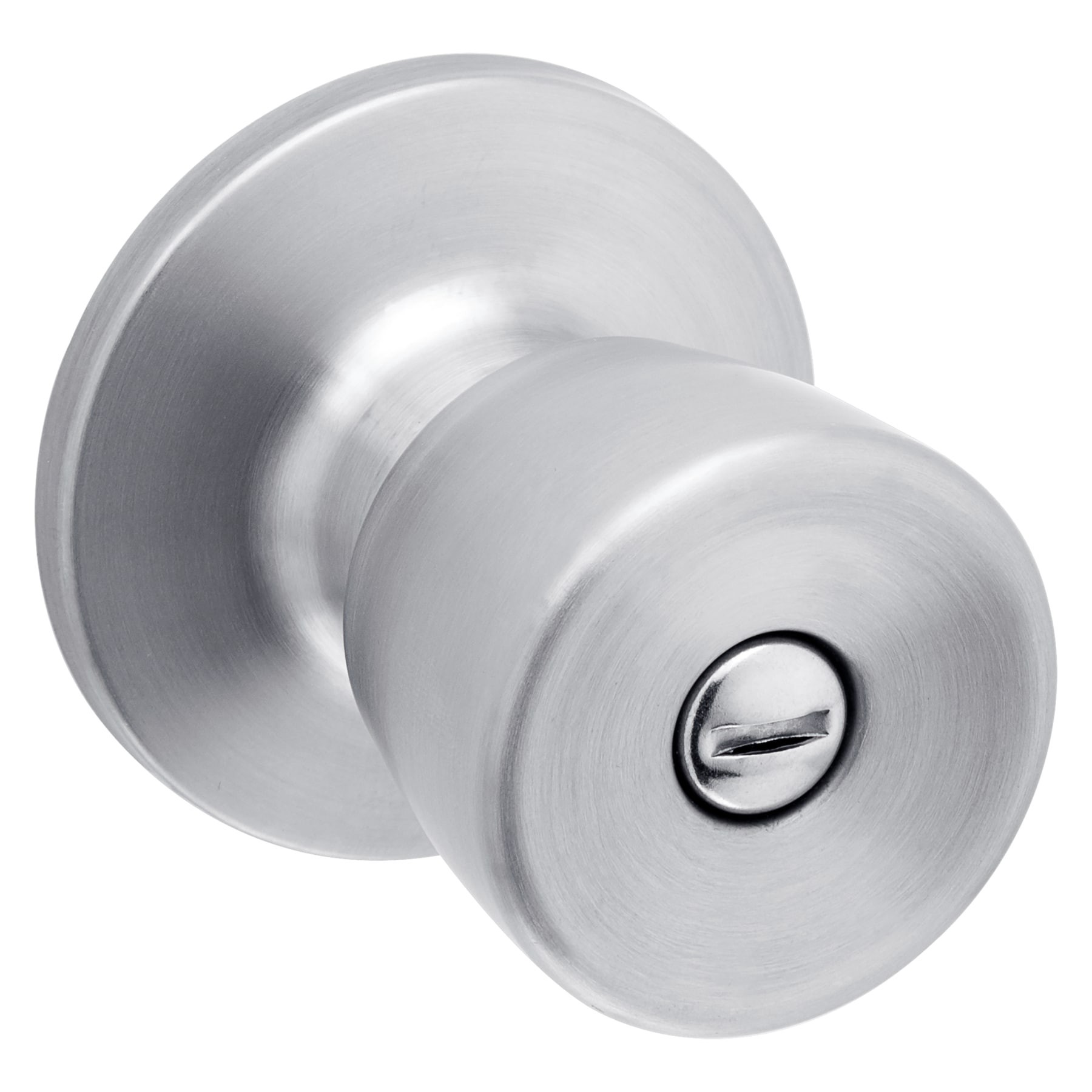 slide 1 of 6, RELIABILT Gallo Stainless Steel Interior or Bed/Bath Privacy Door Knob, 1 ct