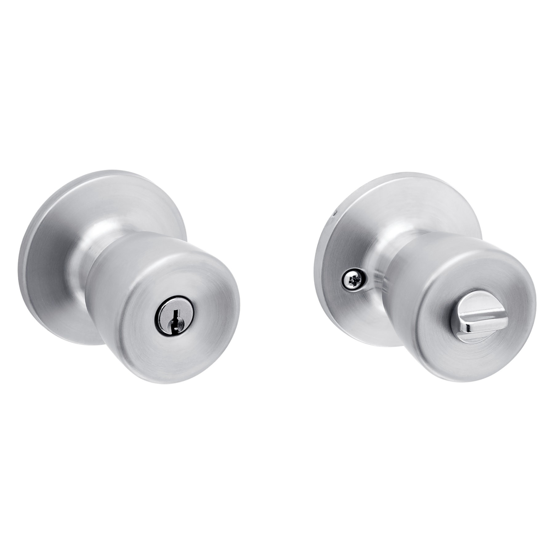 slide 3 of 6, RELIABILT Gallo Stainless Steel Exterior Keyed Entry Door Knob, 1 ct