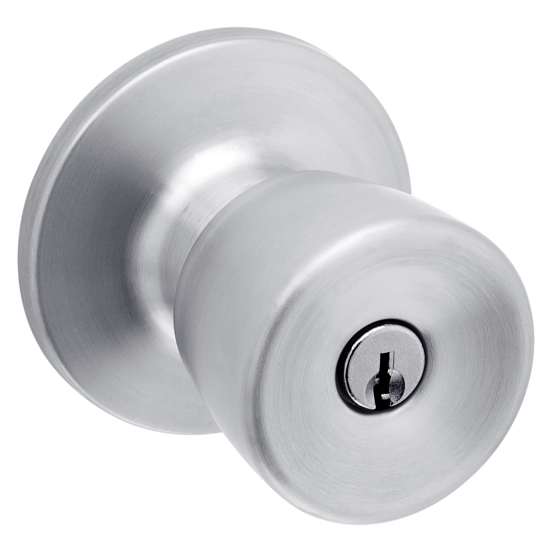 slide 1 of 6, RELIABILT Gallo Stainless Steel Exterior Keyed Entry Door Knob, 1 ct