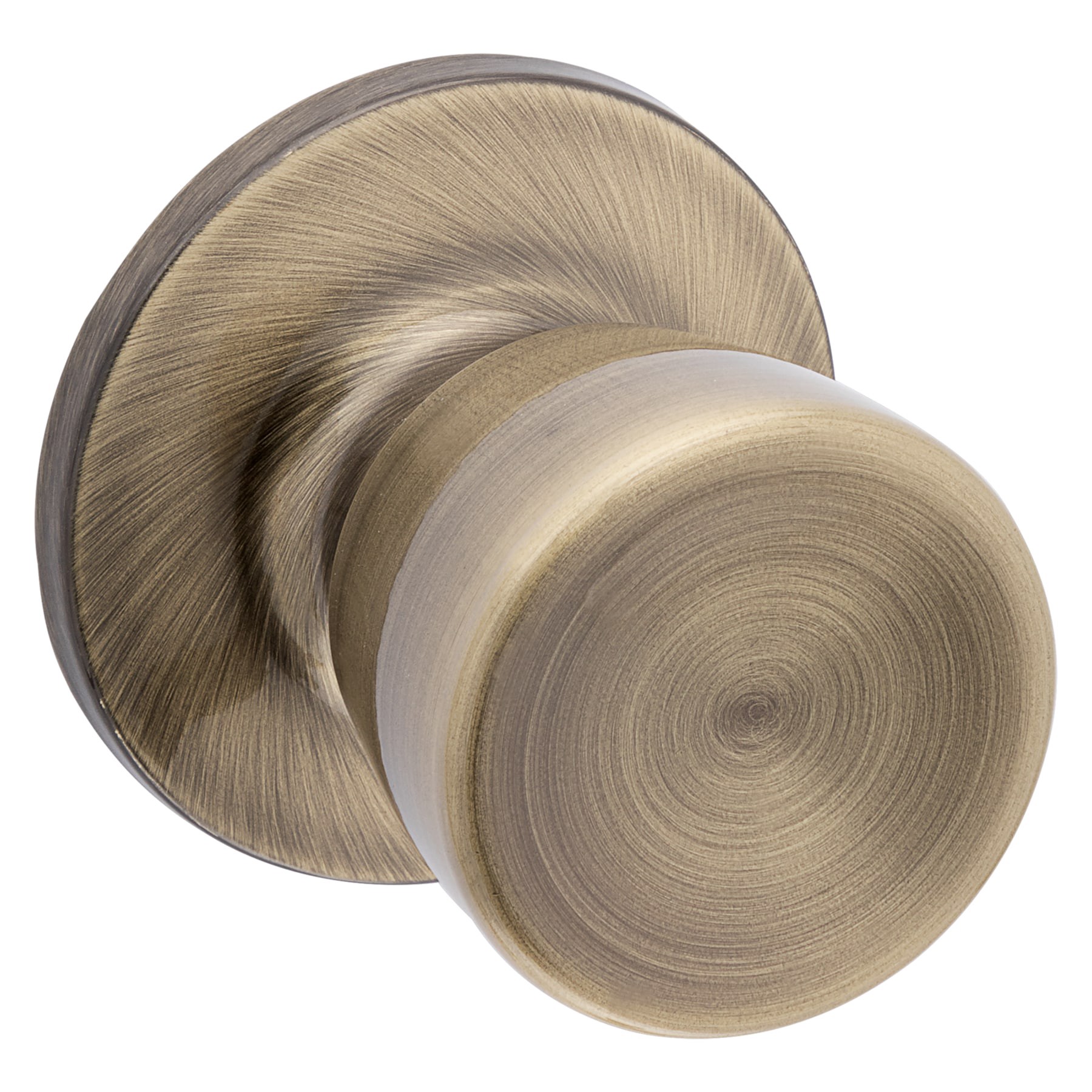 slide 1 of 6, RELIABILT Gallo Antique Brass Interior or Hall/Closet Passage Door Knob, 1 ct