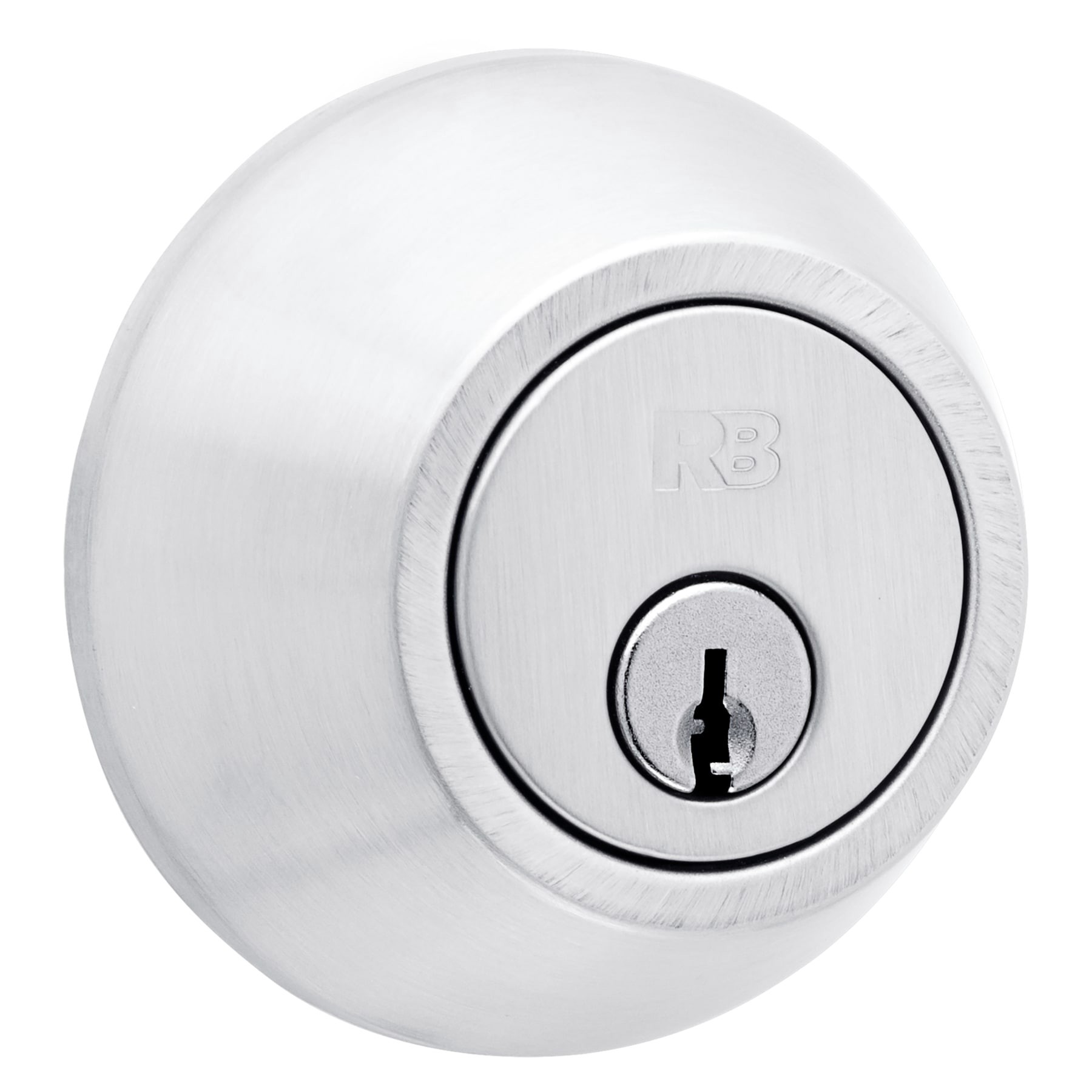 slide 1 of 6, RELIABILT Traditional Stainless Steel Double Cylinder Deadbolt, 1 ct
