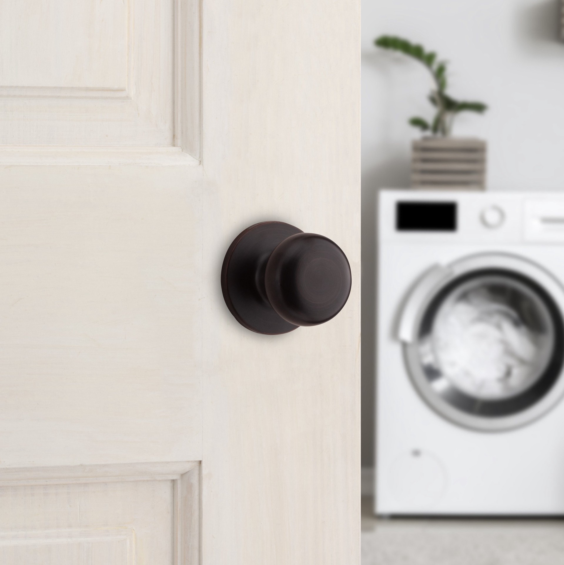 slide 4 of 6, RELIABILT Baron Antique Bronze Interior or Hall/Closet Passage Door Knob, 1 ct