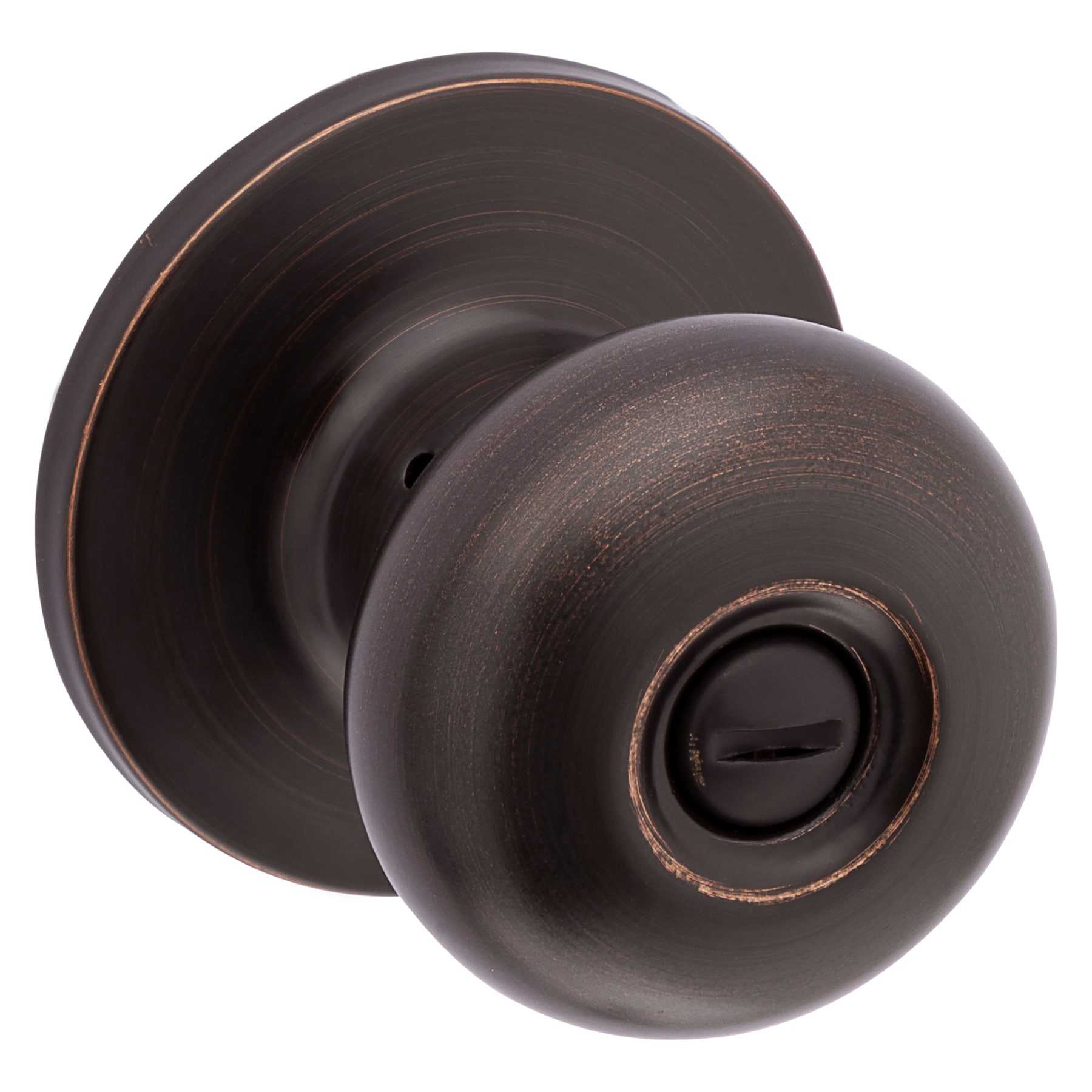 slide 1 of 6, RELIABILT Baron Antique Bronze Interior or Bed/Bath Privacy Door Knob, 1 ct