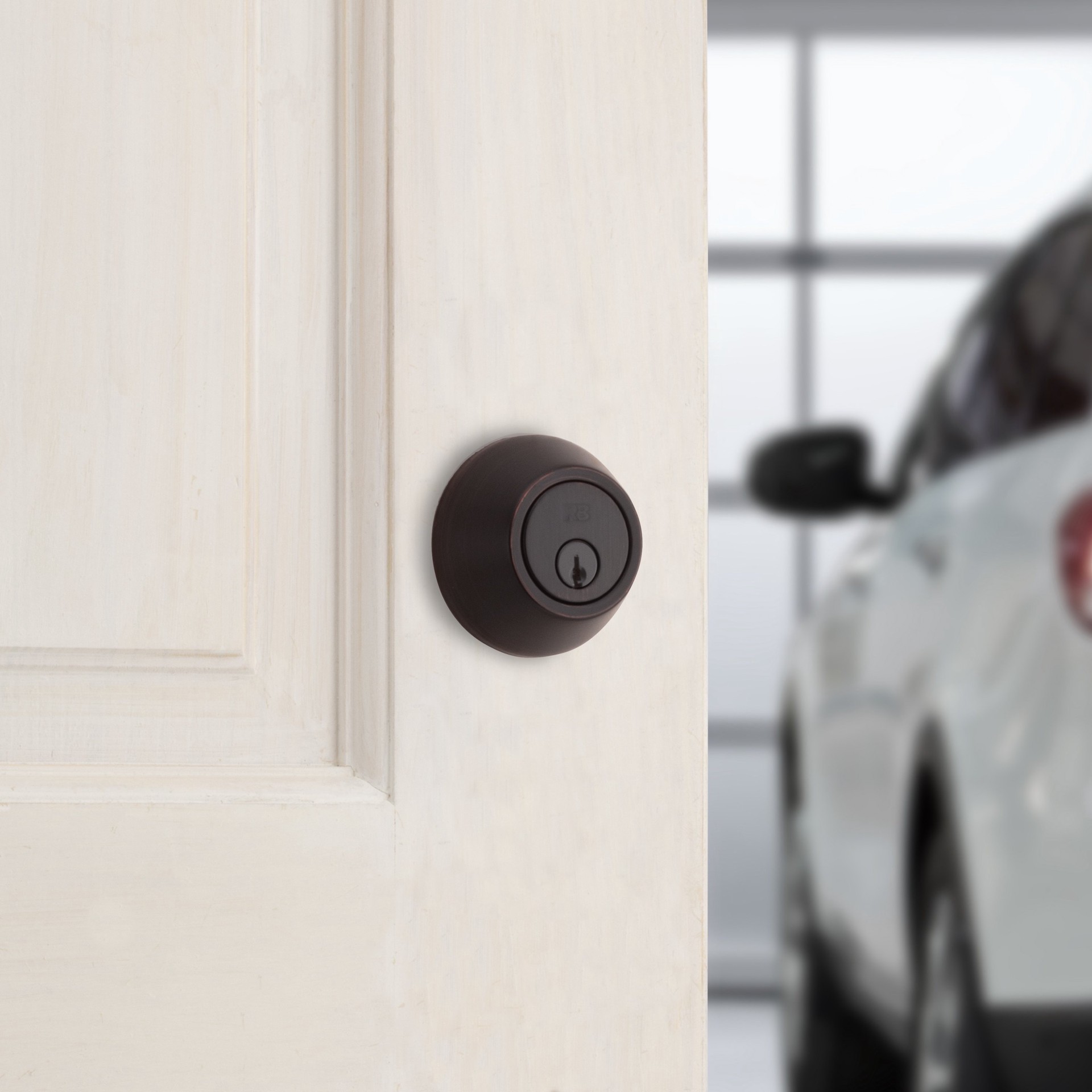 slide 3 of 6, RELIABILT Traditional Antique Bronze Single Cylinder Deadbolt, 1 ct