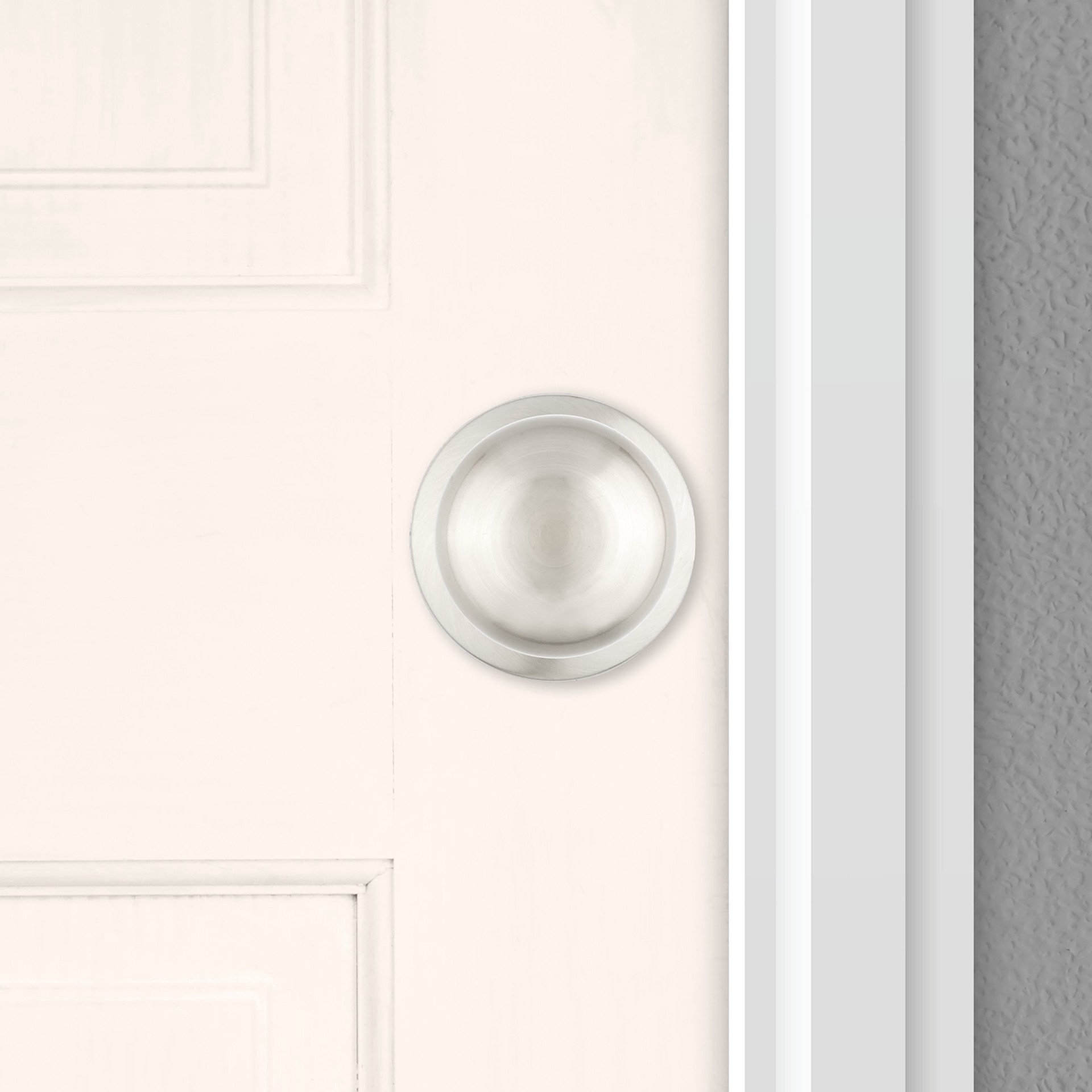 slide 4 of 6, RELIABILT Baron Satin Nickel Interior or Dummy Door Knob, 1 ct