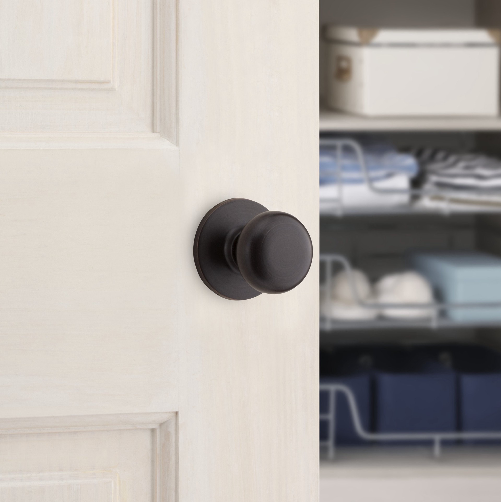 slide 3 of 6, RELIABILT Baron Antique Bronze Interior or Dummy Door Knob, 1 ct