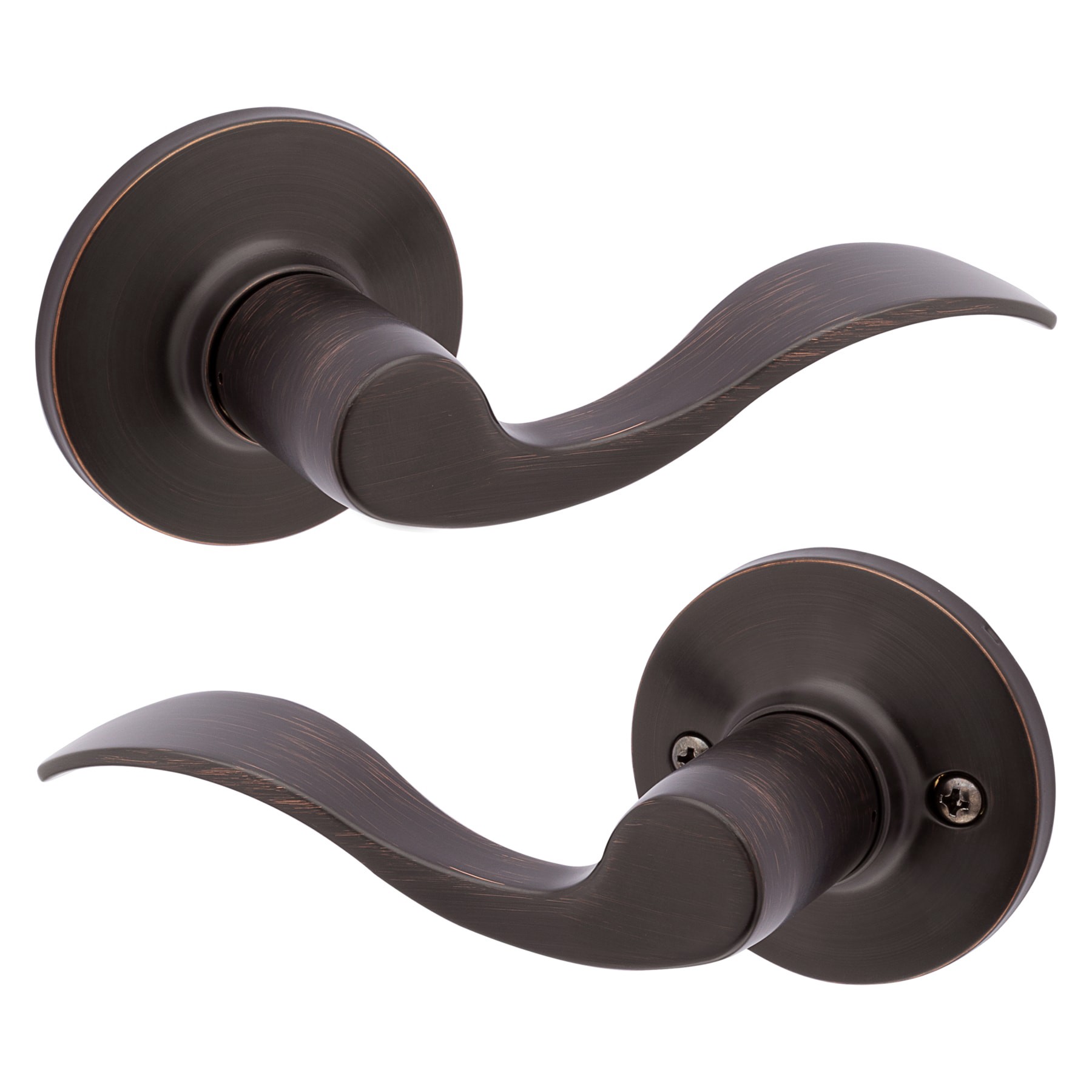 slide 3 of 6, RELIABILT Olivia Antique Bronze Interior or Hall/Closet Passage Door Handle, 1 ct