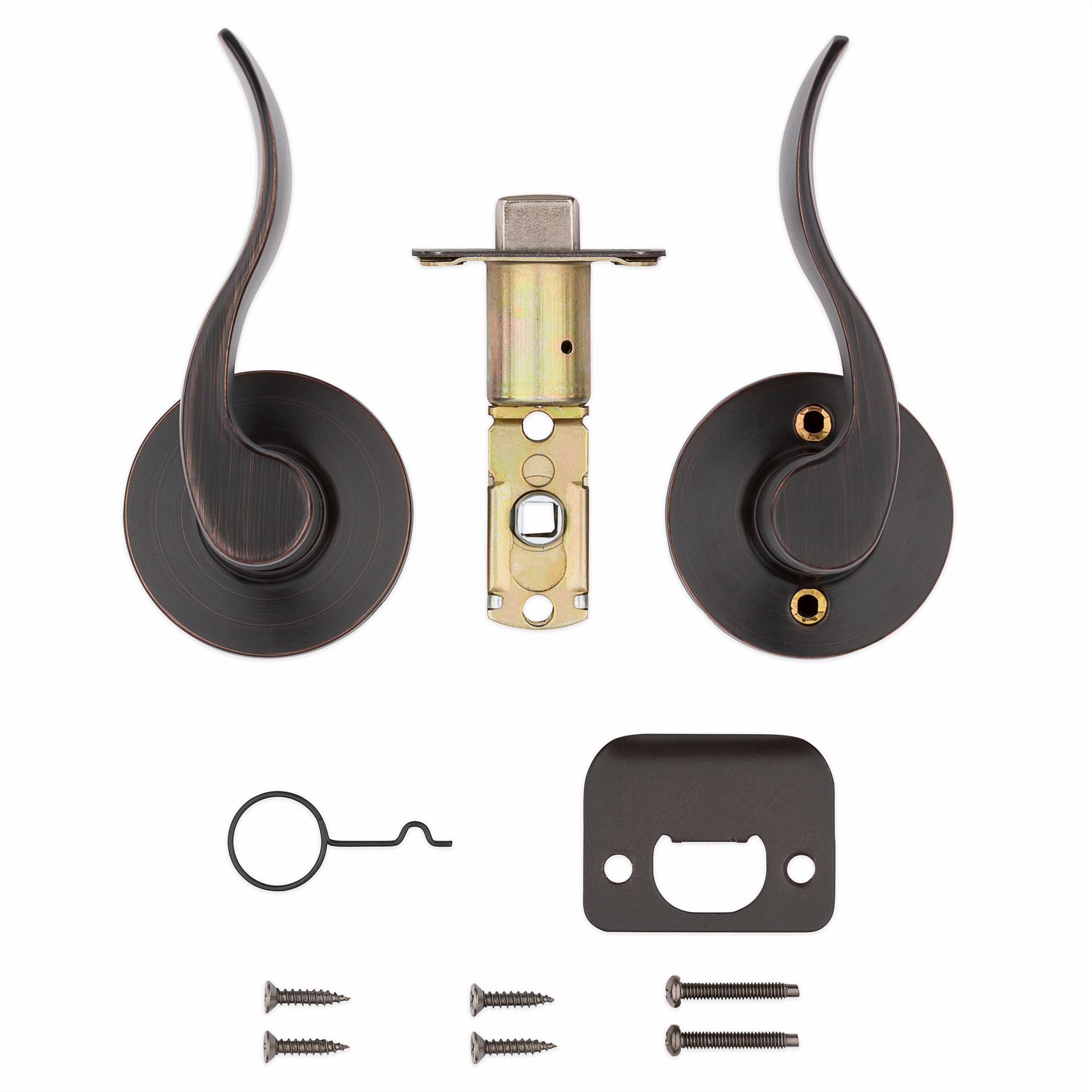 slide 6 of 6, RELIABILT Olivia Antique Bronze Interior or Hall/Closet Passage Door Handle, 1 ct