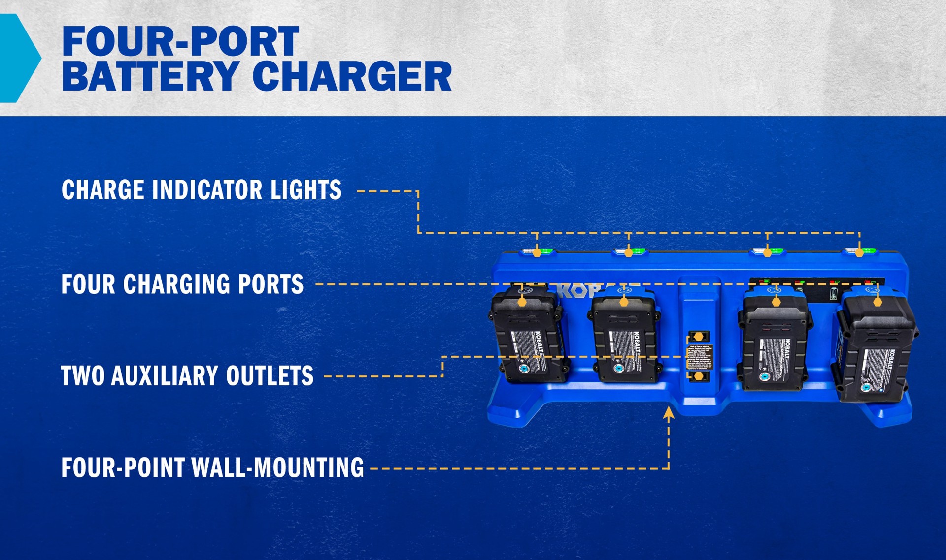 slide 2 of 6, Kobalt 24 -Volt Lithium-ion ( Battery Charger Station ), 1 ct