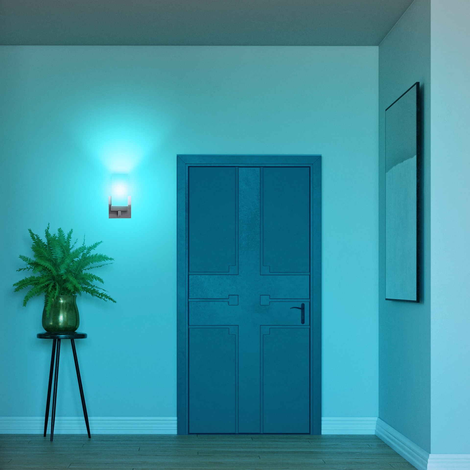 slide 6 of 6, Feit Electric Smart WiFi 60 -Watt EQ A19 RGB Screw bases Dimmable Smart Commercial Light Bulb, 1 ct