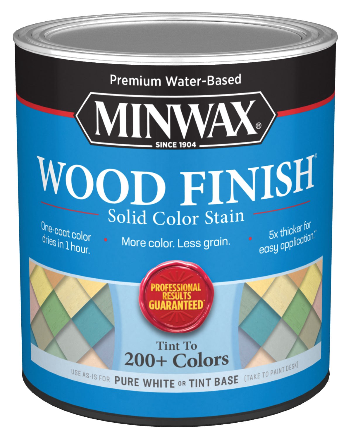 slide 1 of 6, Minwax Wood Finish Water-based Pure White/Tint Base Solid Tintable Interior Stain ( 1-quart ), 1 ct