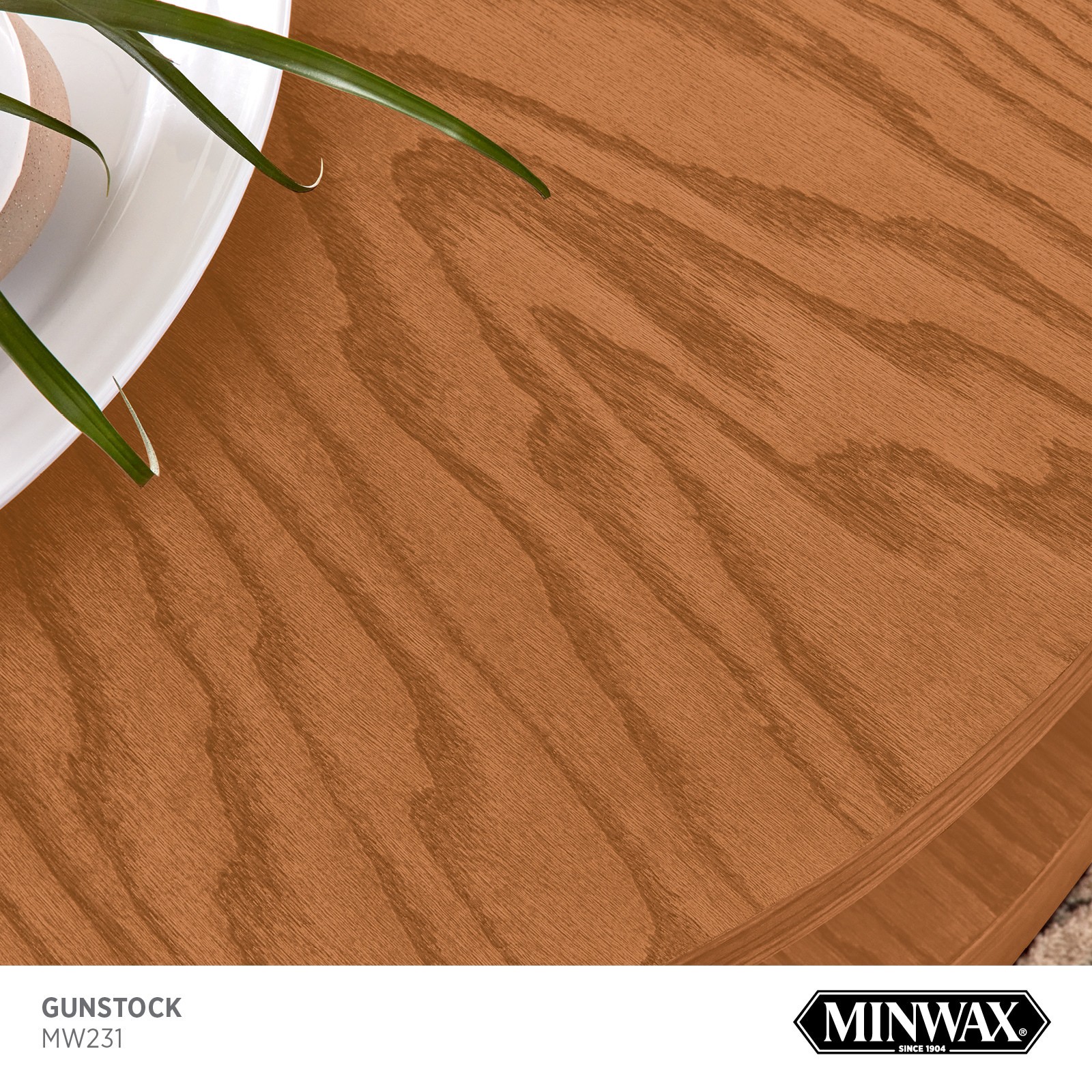 slide 2 of 6, Minwax Wood Finish Water-based Chestnut MW1124 Semi-transparent Interior Stain ( 1-quart ), 1 ct