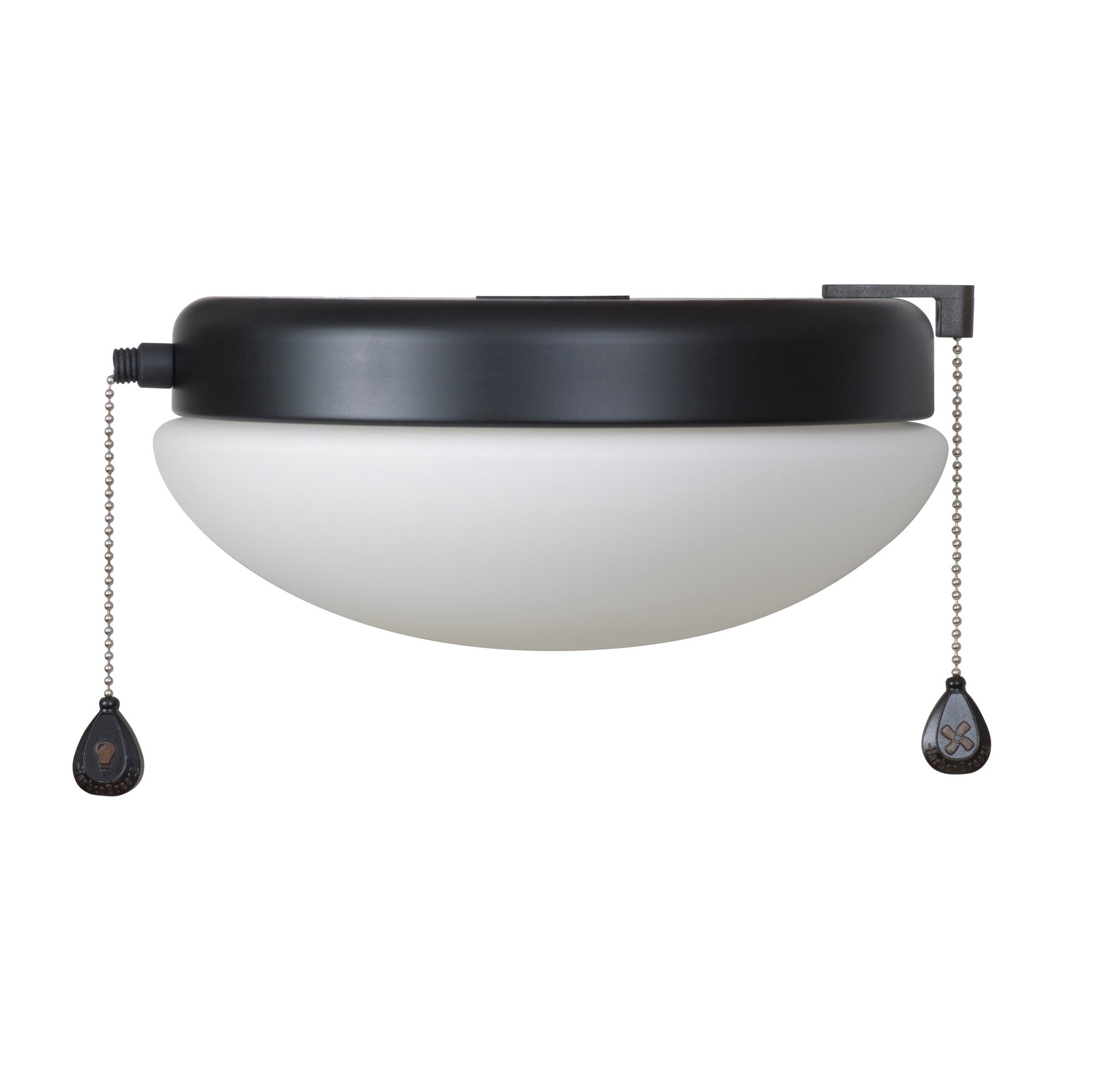 slide 2 of 6, Harbor Breeze Calera 10.25-in 1 -Light Bronze LED Ceiling Fan Light Kit, 1 ct