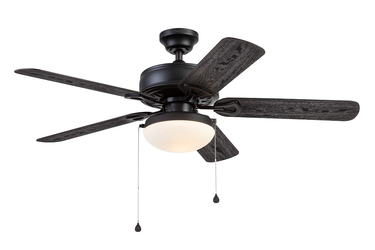 slide 4 of 6, Harbor Breeze Calera 10.25-in 1 -Light Bronze LED Ceiling Fan Light Kit, 1 ct