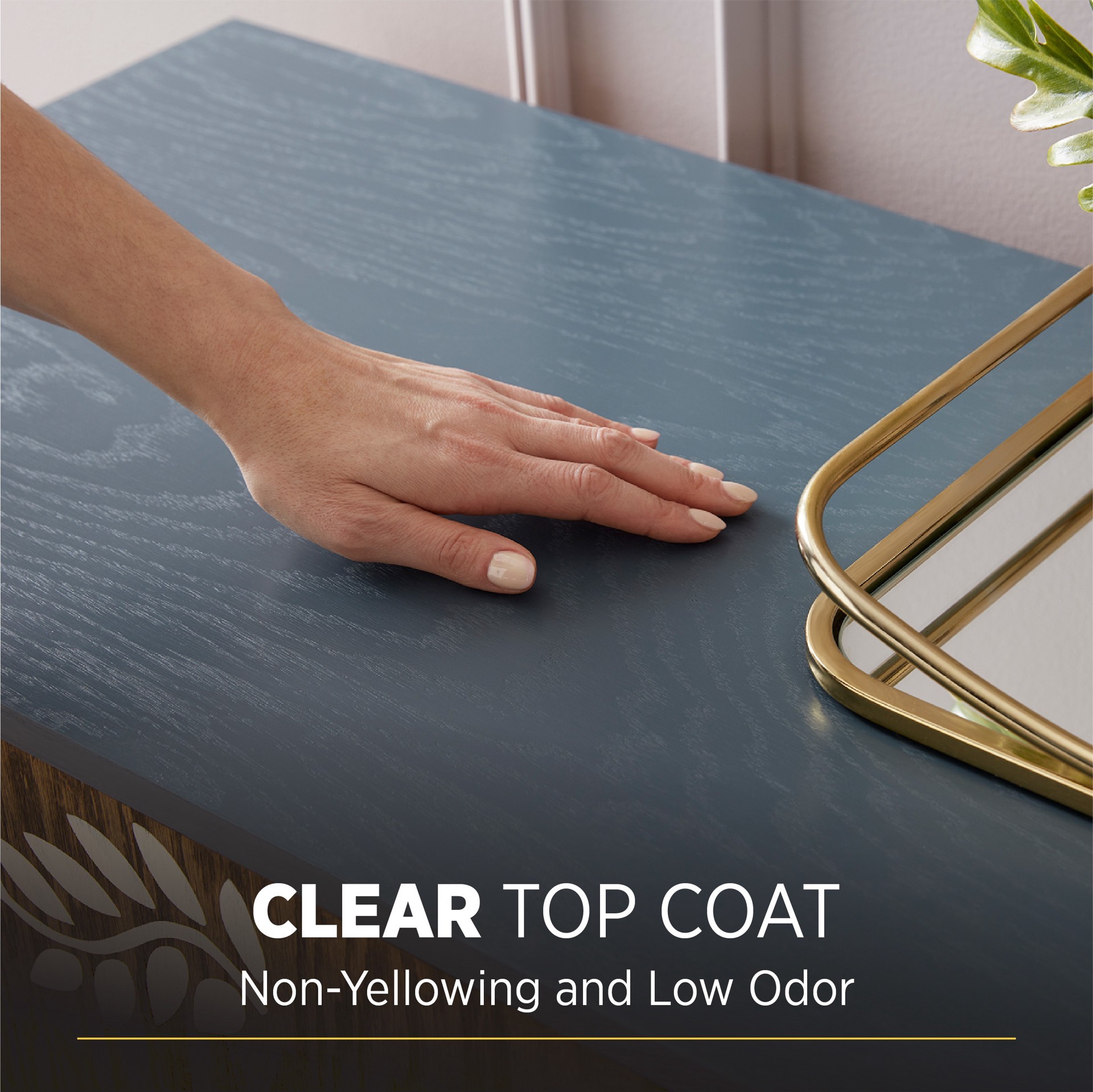 slide 3 of 6, Minwax Polycrylic Water-based Clear Transparent Flat Interior Stain ( Half-pint ), 1 ct