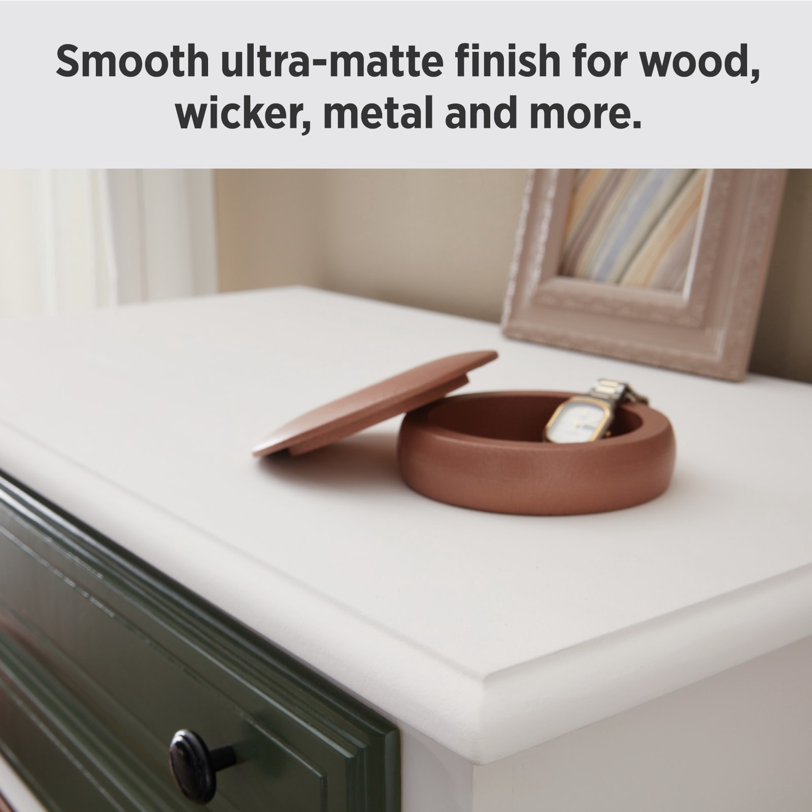 slide 4 of 6, Krylon Water-based Chalky Extra-white Base Chalky Paint (1-quart), 1 ct