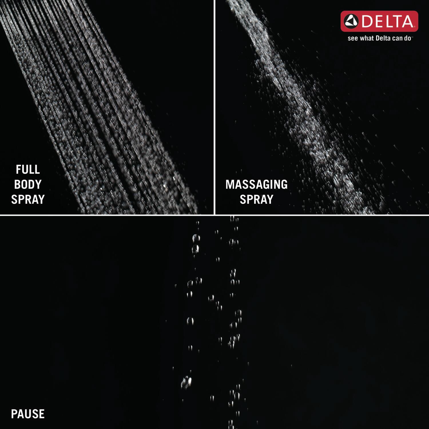 slide 6 of 6, Delta 3.0 -Spray Chrome 7.375-in Round Shower Head 2.5 GPM, 1 ct