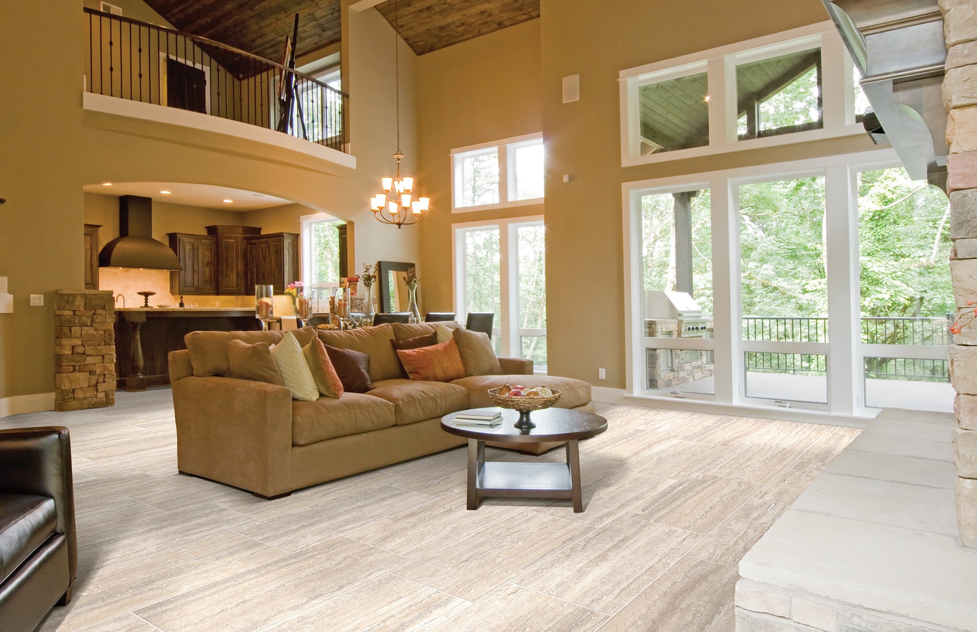 slide 3 of 6, allen + roth Trevi Argento 12-in x 24-in Glazed Porcelain Floor and Wall Tile ( 1.96-sq ft Piece ), 1 ct