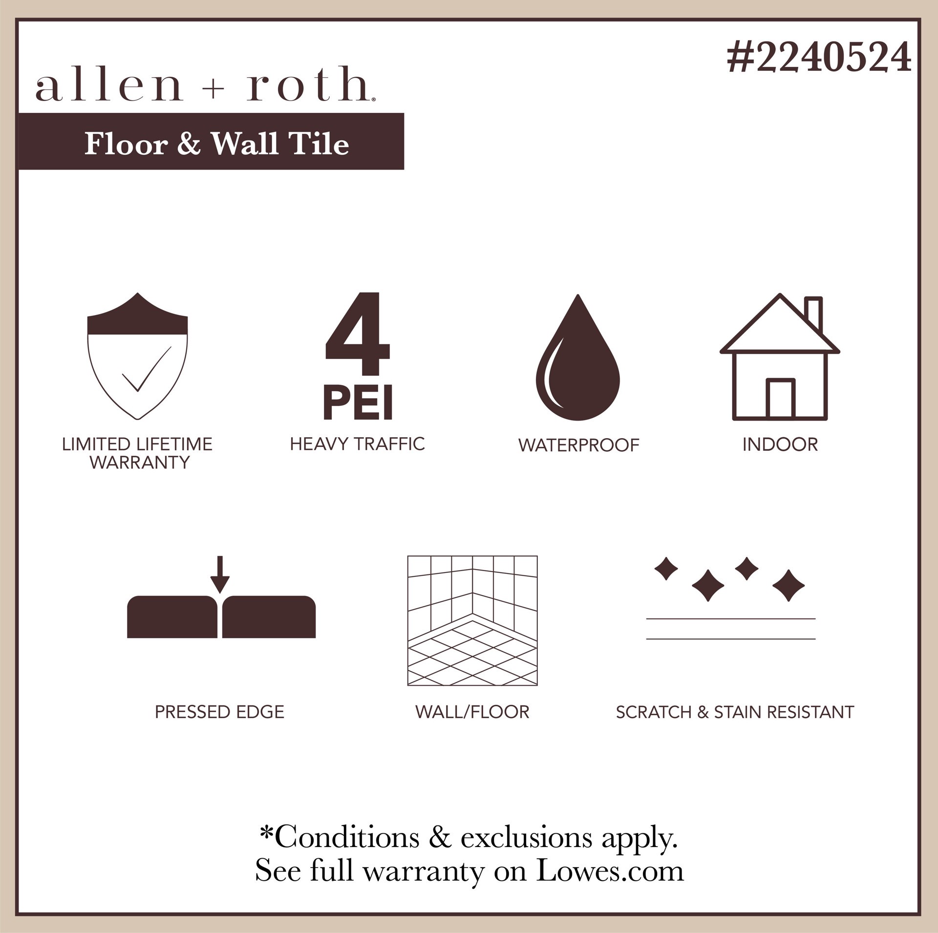 slide 2 of 6, allen + roth Trevi Argento 3-in x 12-in Glazed Porcelain Marble Bullnose Tile, 1 ct