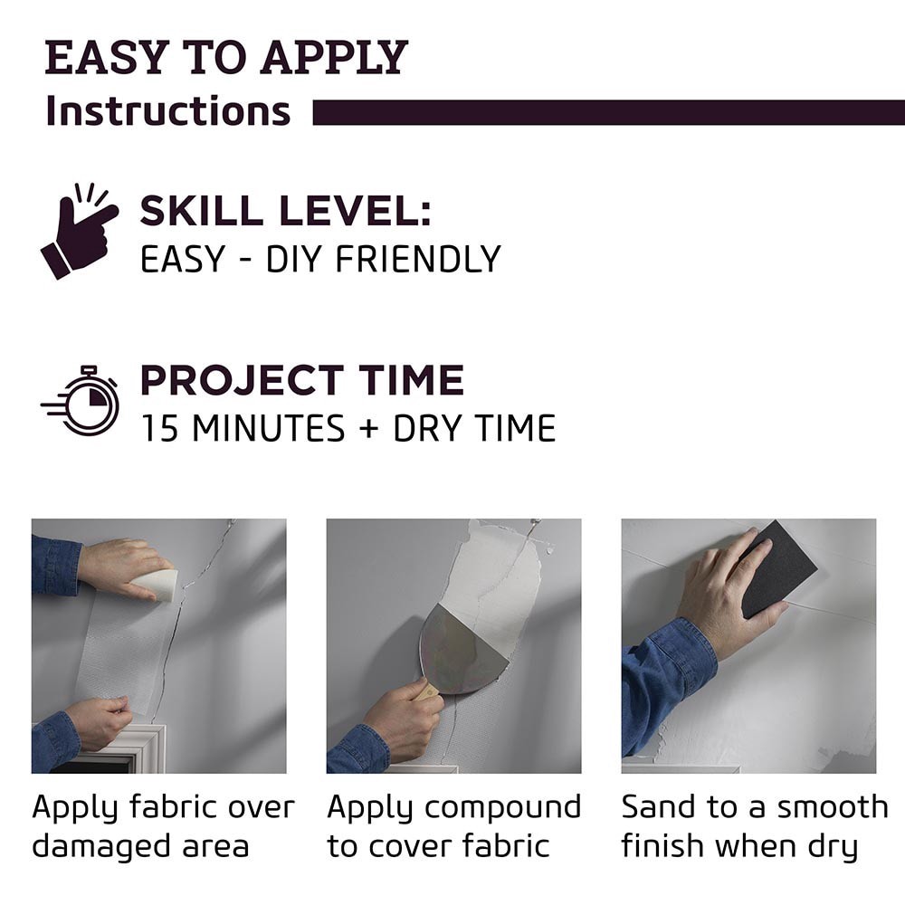 slide 5 of 5, Saint-Gobain ADFORS FibaTape 6-in x 75-ft Mesh Self-Adhesive Drywall Joint tape, 1 ct