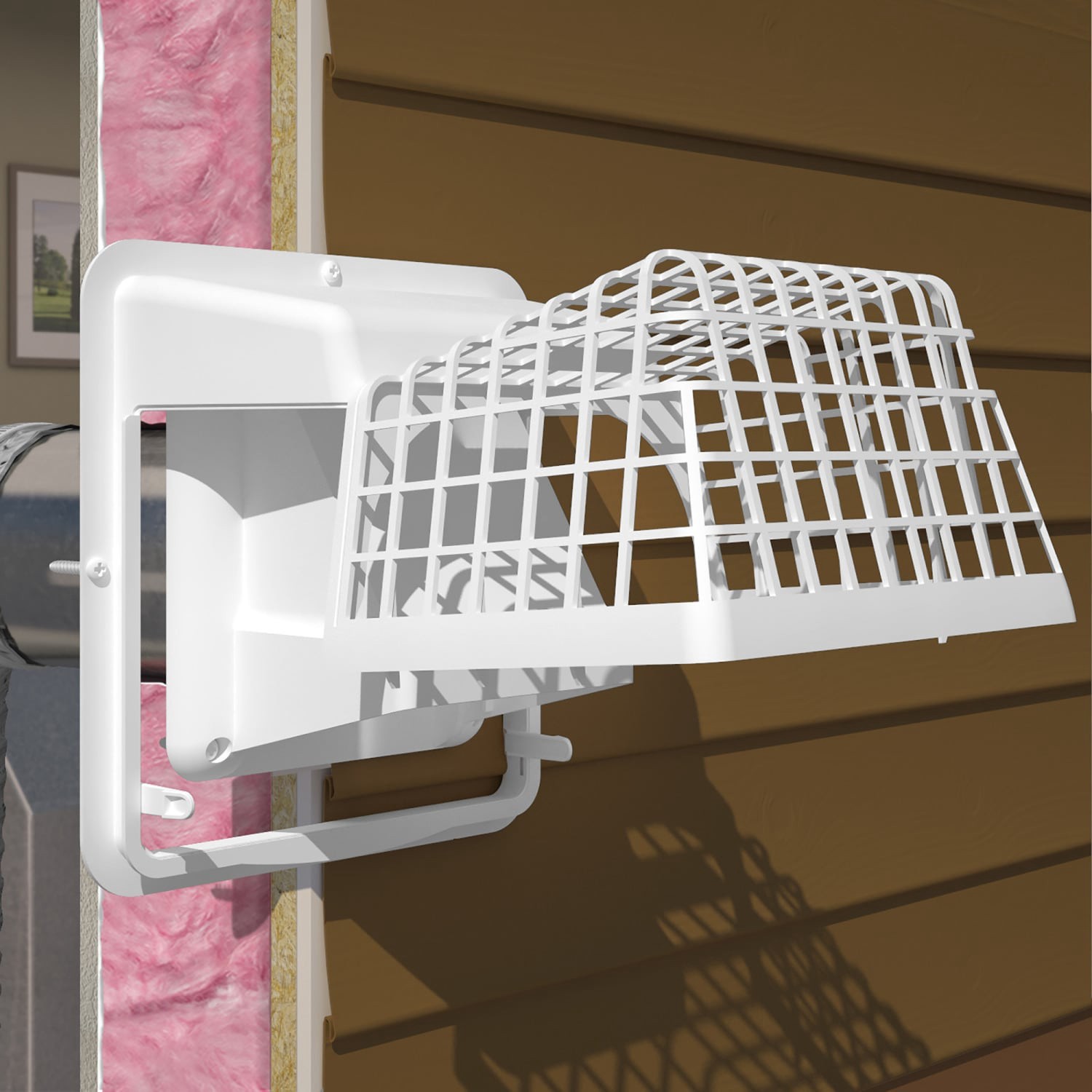 slide 5 of 6, IMPERIAL 4.0-in Plastic Pest guard Dryer Vent Cap, 1 ct