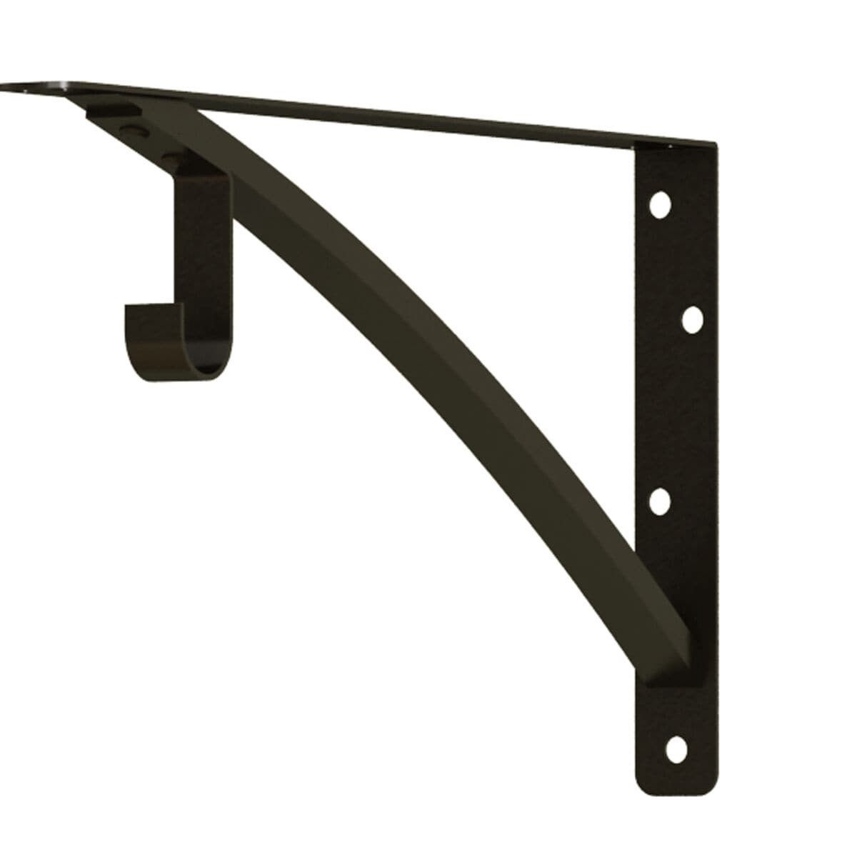 slide 1 of 6, allen + roth Hartford Oil-rubbed bronze Closet Wall Brackets, 1 ct