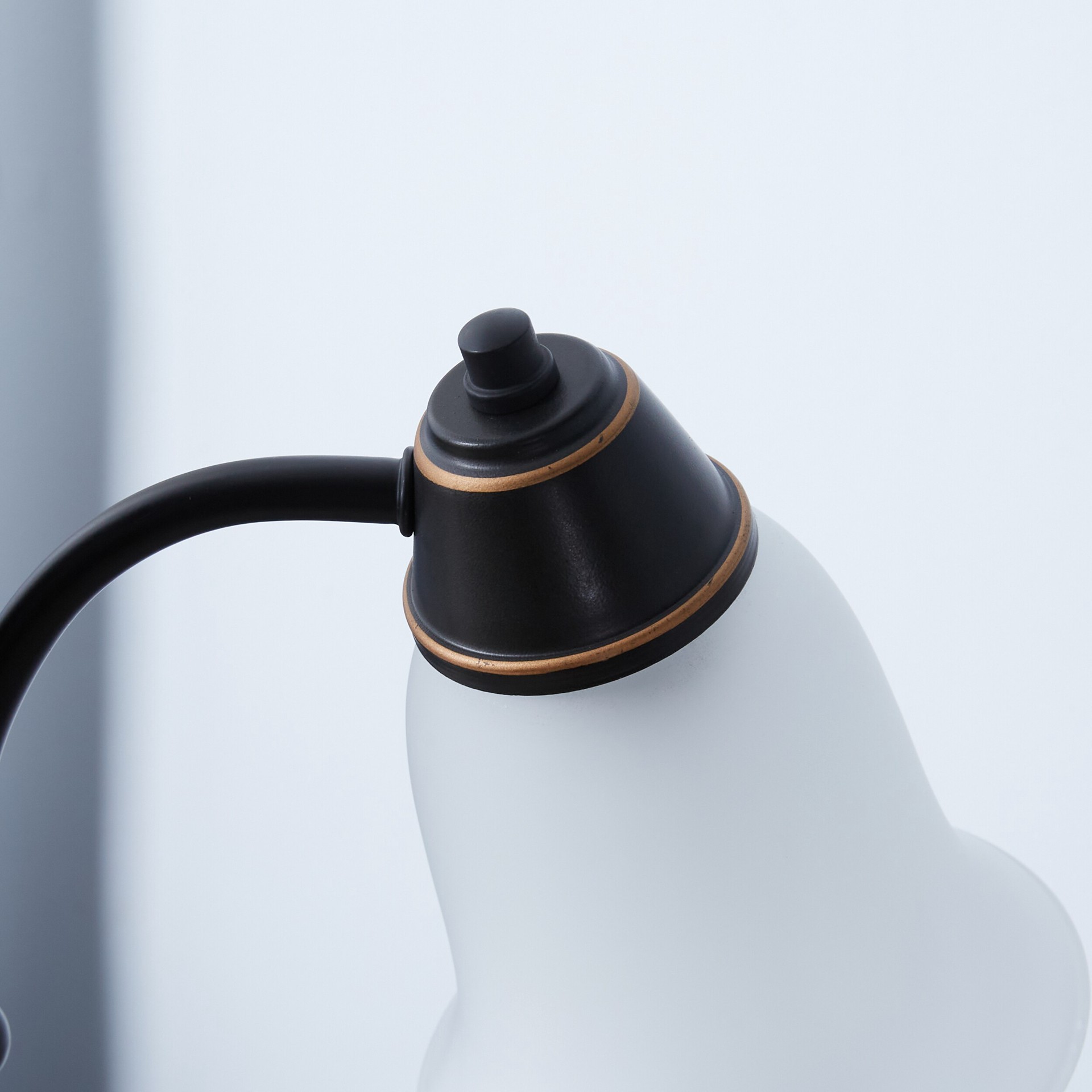 slide 5 of 6, allen + roth 72.36-in Oil-rubbed bronze Torchiere with reading light Floor Lamp with Glass Shade, 1 ct