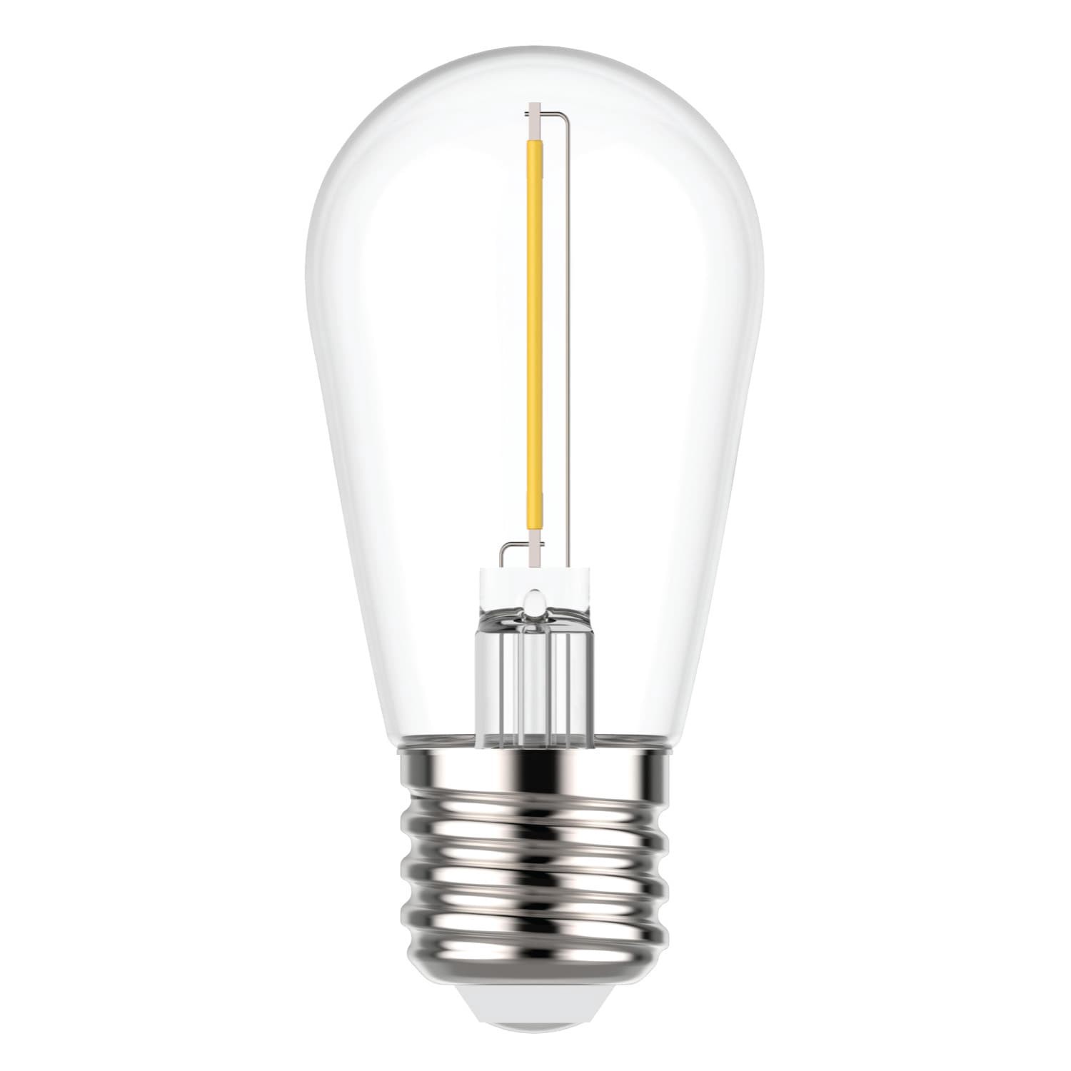 slide 2 of 6, GE LED String Light 11 -Watt EQ S14 Soft white Medium base (E-26) LED Specialty Light Bulb 10 -Pack, 1 ct