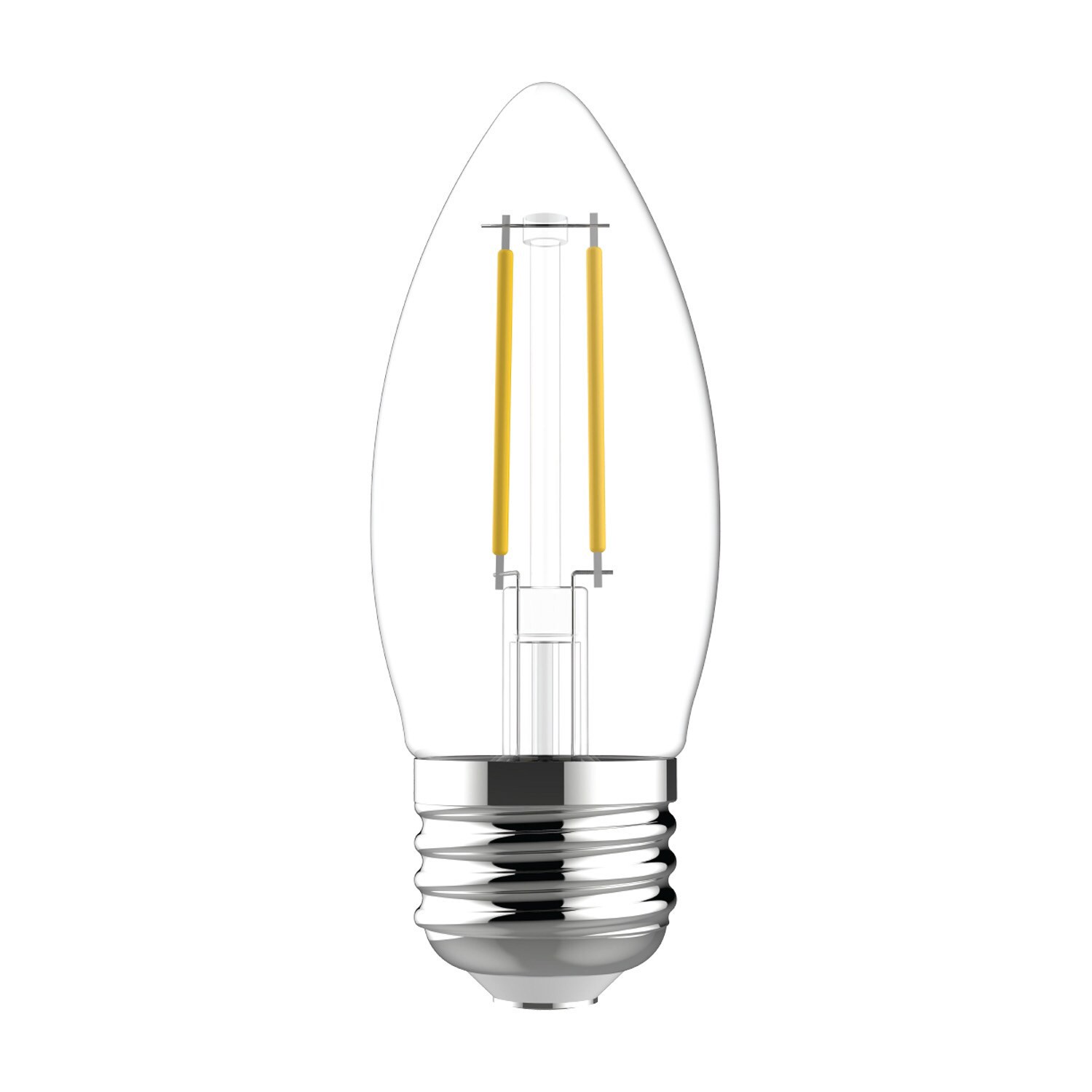 slide 5 of 6, GE Refresh HD Cool Daylight 40 -Watt EQ B11 Cool daylight Dimmable LED Decorative Light Bulb 3 -Pack, 1 ct