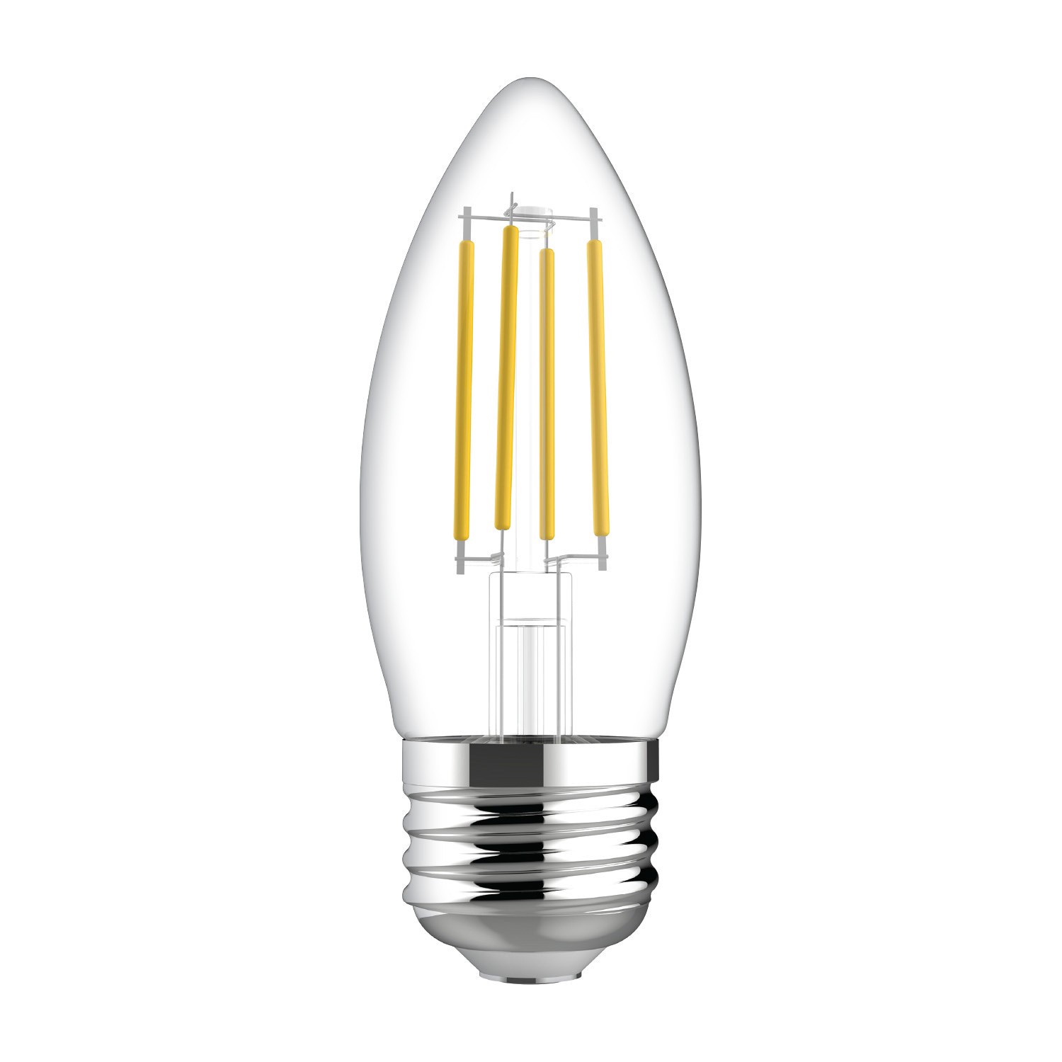 slide 5 of 6, GE Decorative Light Bulbs 60 -Watt EQ B11 Cool daylight Dimmable LED Decorative Light Bulb 3 -Pack, 1 ct