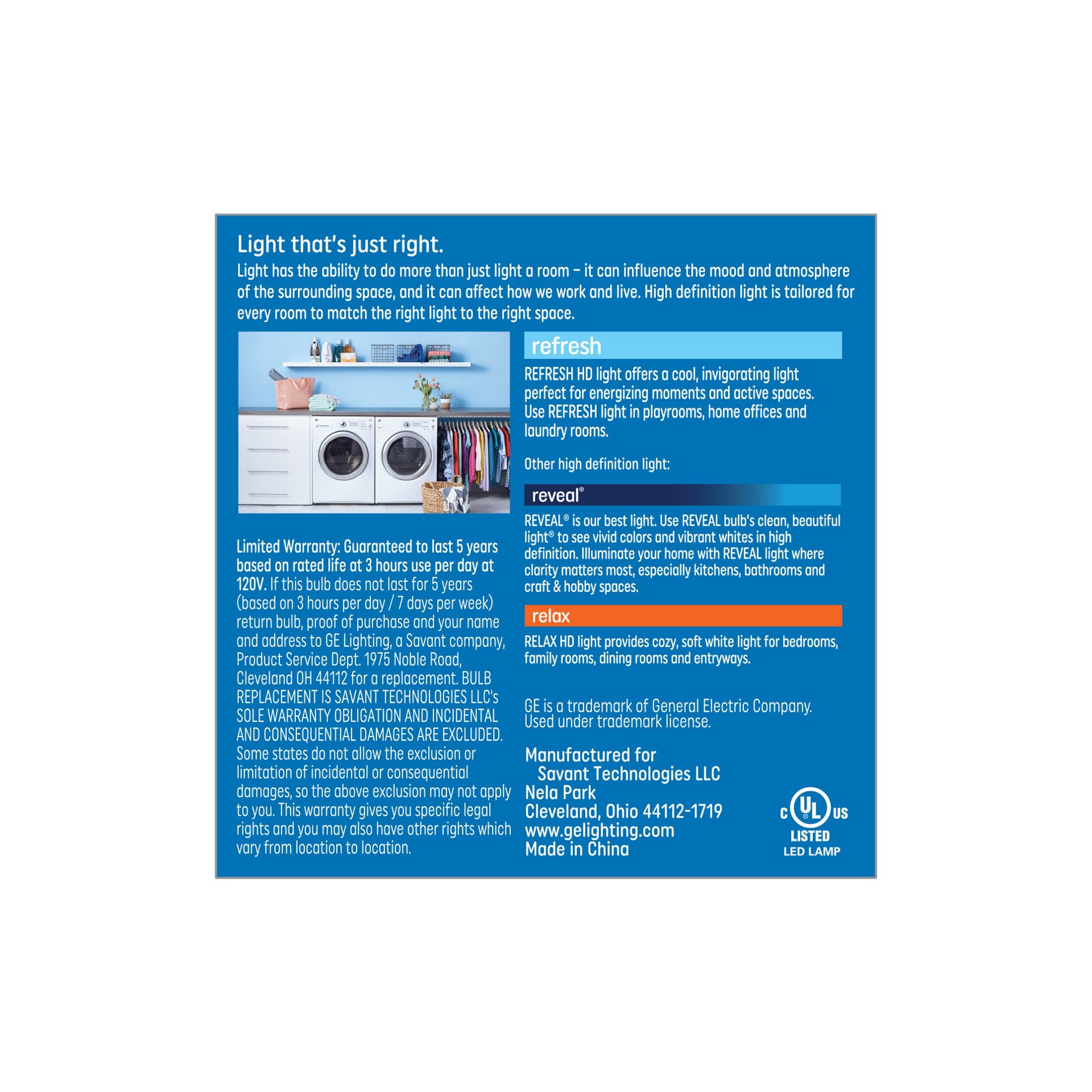 slide 4 of 6, GE Refresh 60 -Watt EQ A15 Daylight Intermediate base (E-17) Dimmable LED General purpose Light Bulb 2 -Pack, 1 ct