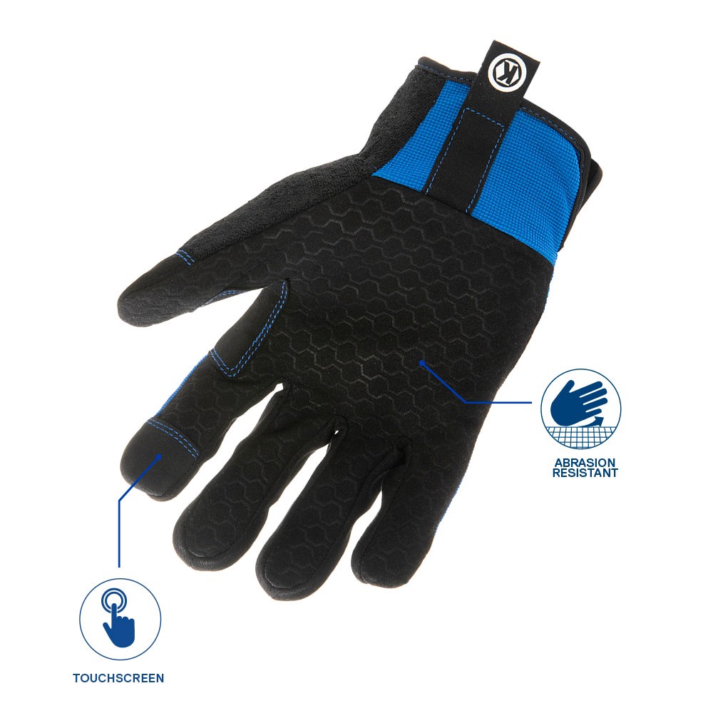 slide 5 of 6, Kobalt X-large Blue Polyester Demolition Gloves 1 -Pairs, 1 ct