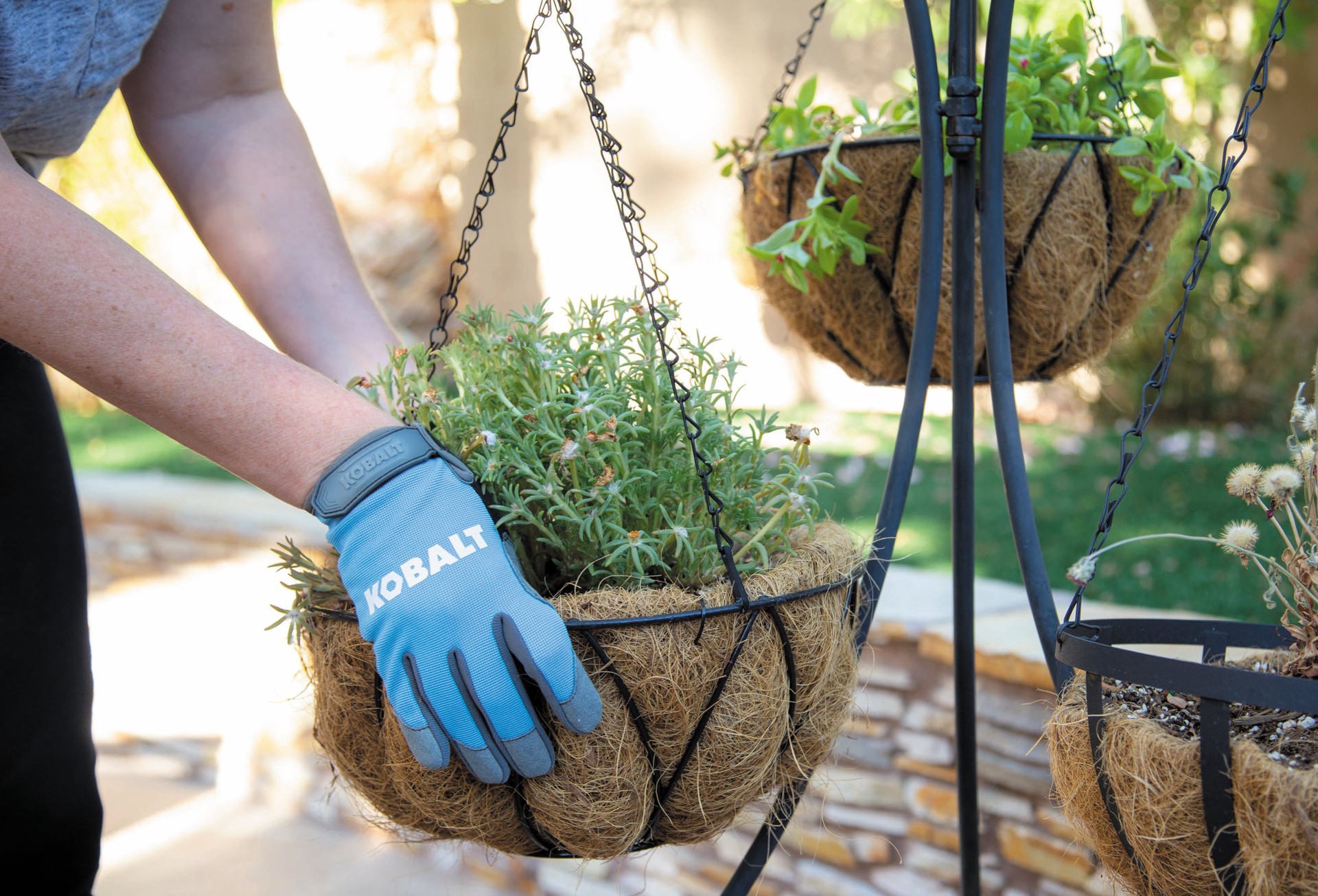 slide 2 of 6, Kobalt Medium Blue Polyester Construction Gloves 1 -Pairs, 1 ct