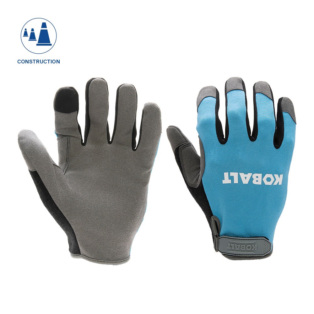 slide 5 of 6, Kobalt Medium Blue Polyester Construction Gloves 1 -Pairs, 1 ct
