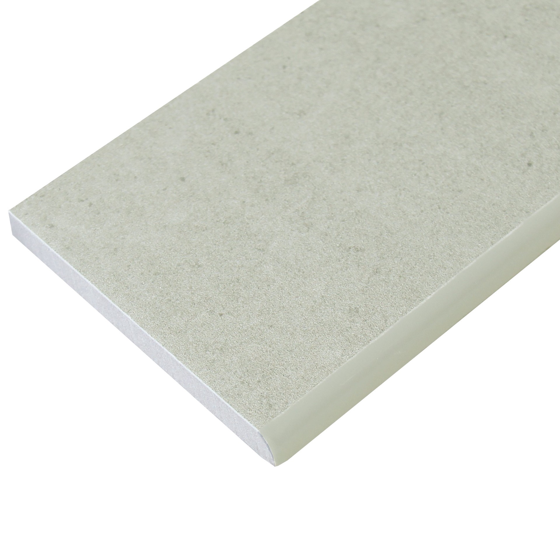 slide 2 of 5, GBI Tile & Stone Inc. Dove Grey Grey matte 3-in x 12-in Matte Porcelain Bullnose Tile, 1 ct