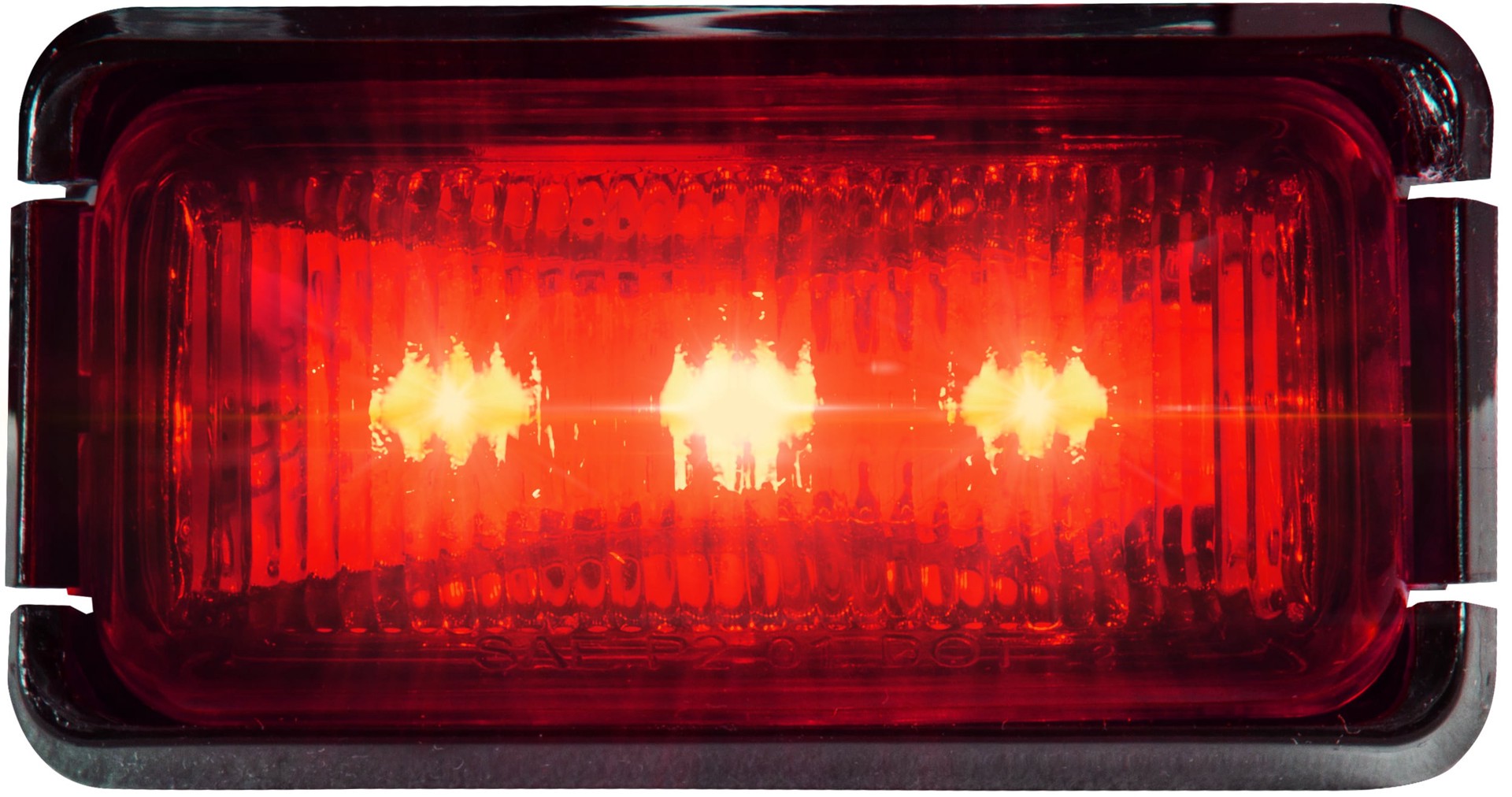 slide 4 of 4, Hopkins LED 2-1/2 In Sealed Rectangular Clearance Side Marker Kit with Reflex, Red, 1 ct