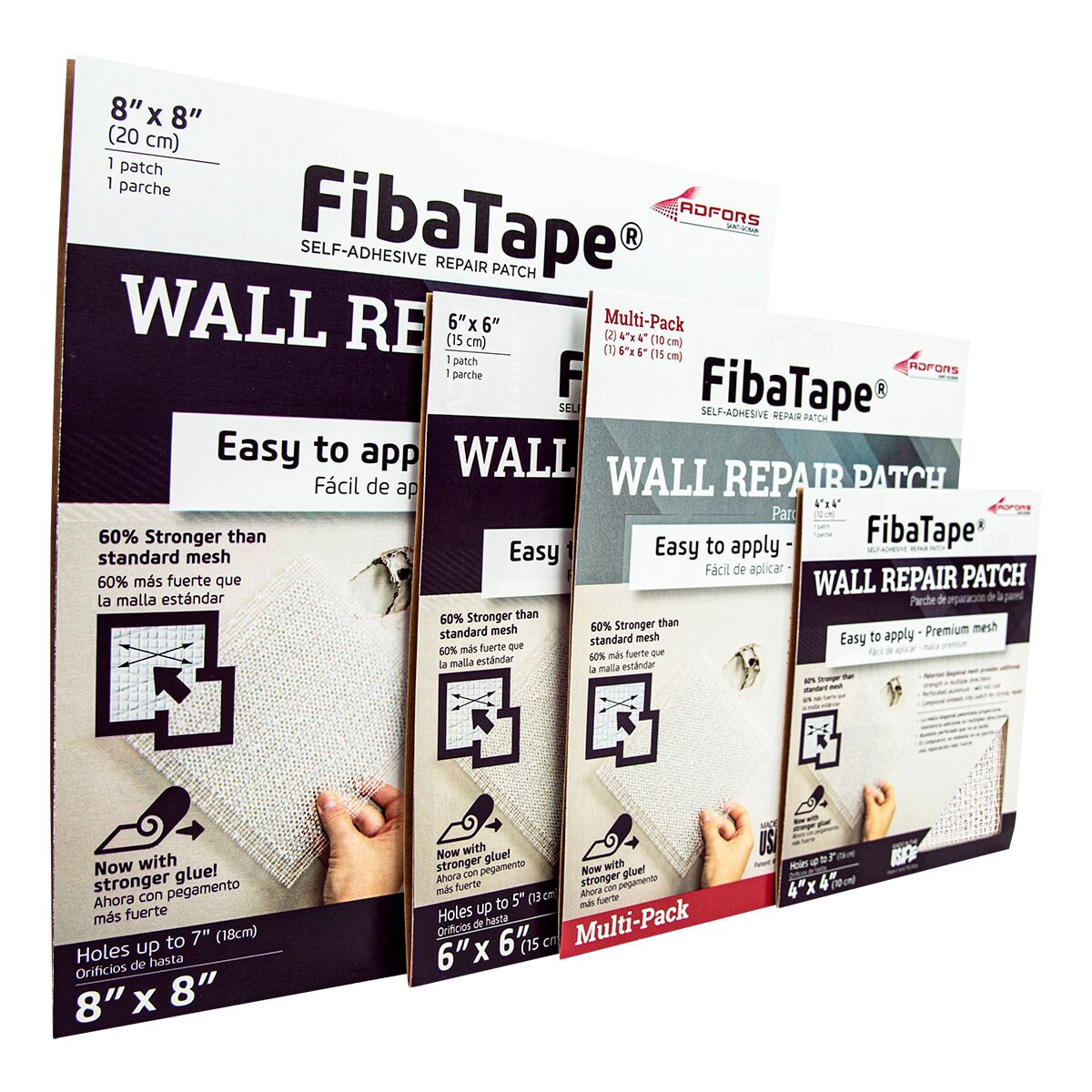 slide 4 of 6, Saint-Gobain ADFORS Aluminum 7.3-in x 0.01-in Drywall Repair Patch 3 -Pack, 1 ct