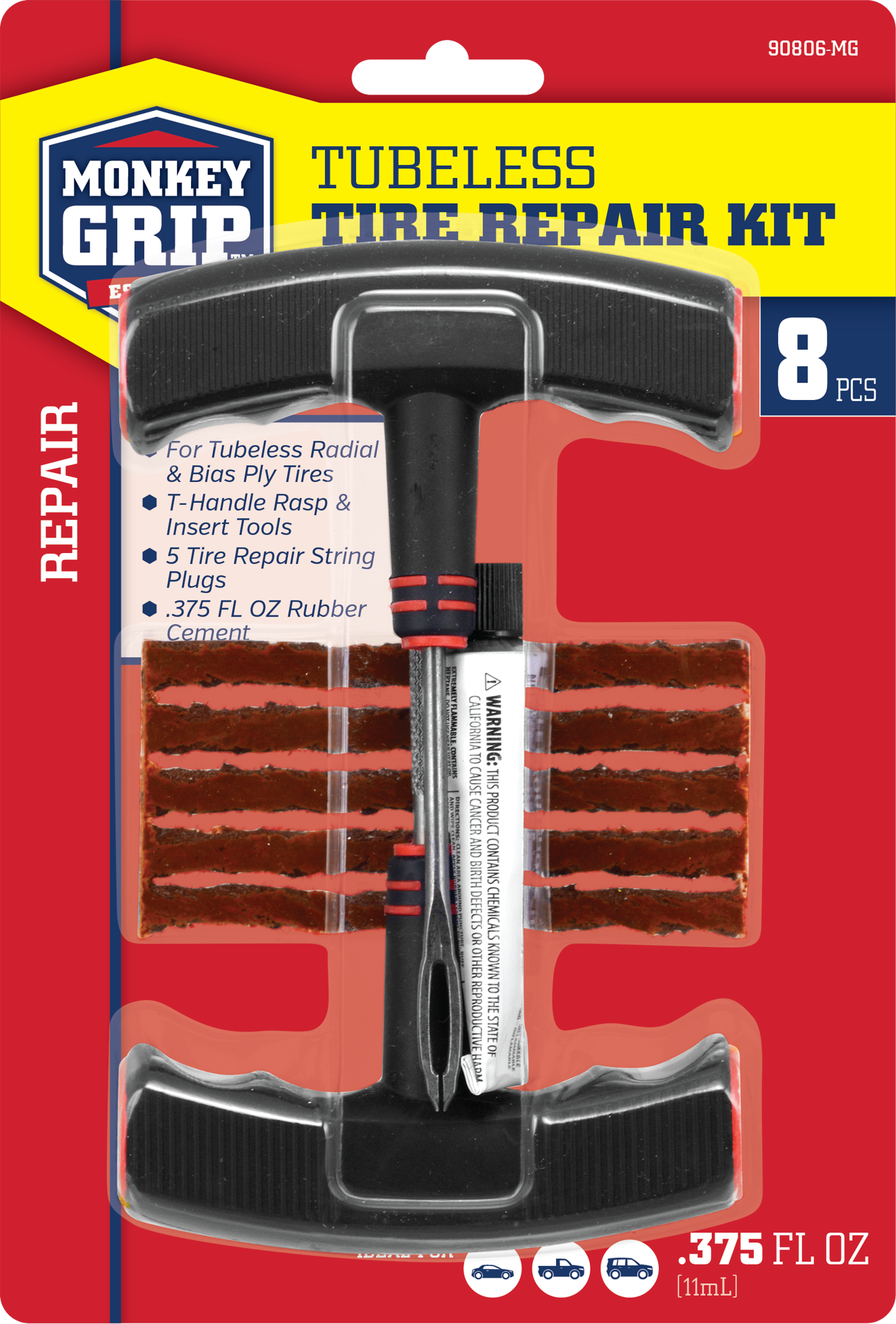 slide 3 of 4, Monkey Grip Tire repair kit, 1 ct