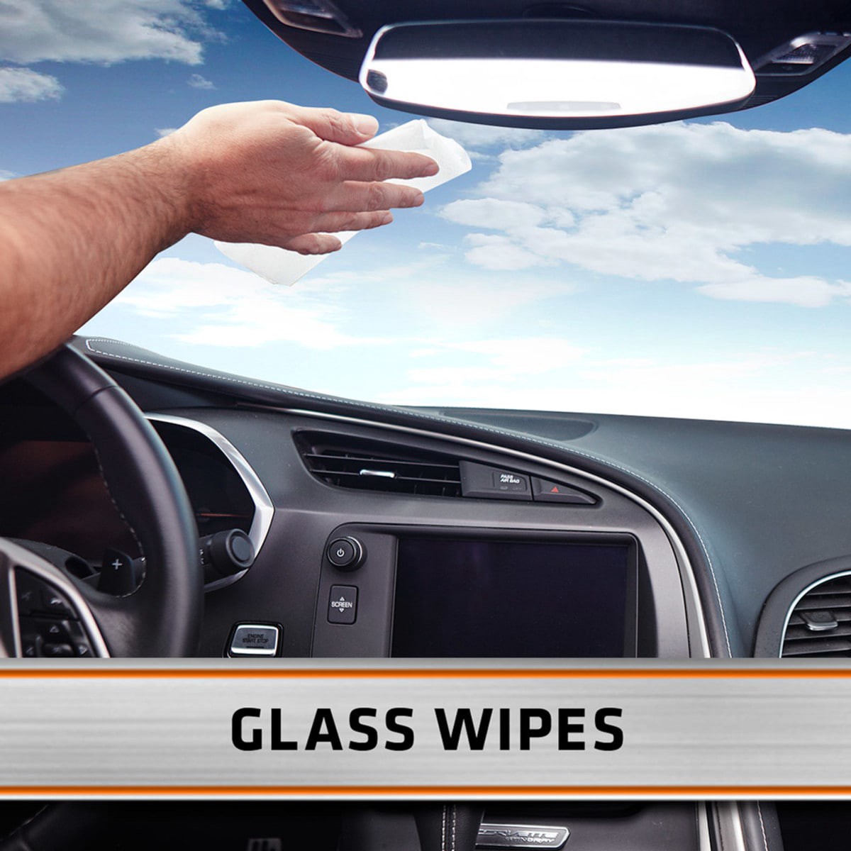 slide 2 of 6, Armor All Glass Wipes 30 -Count Wipes Car Interior Cleaner, 1 ct